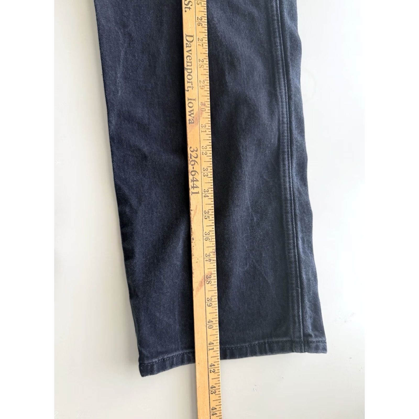 Levi's VINTAGE: no? Actually not vintage. Levis Western Fit Jeans 38x32 Black Stretch Straight Leg Denim Cowboy Manly Sexy Size US 38 / EU 54 - 7 Thumbnail