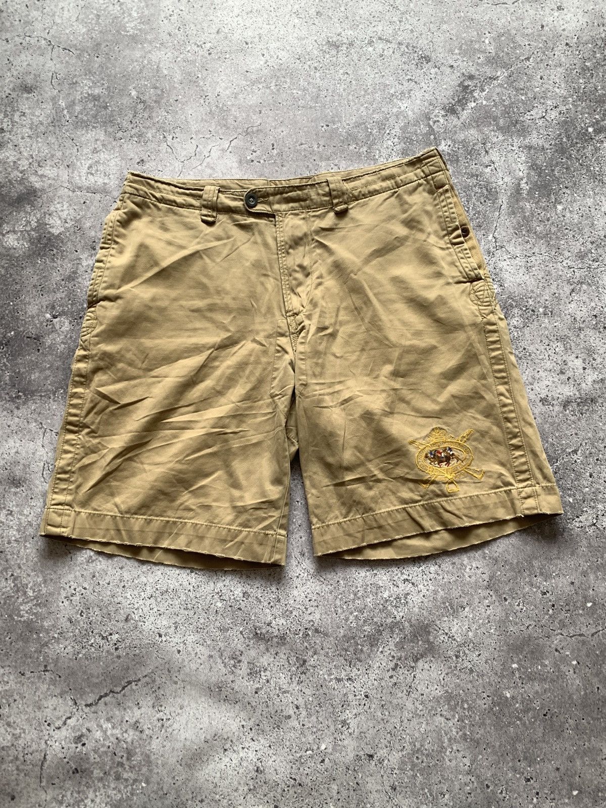 Polo Ralph Lauren 🔥VINTAGE 90s POLO RALPH LAUREN BIG PONY #5 CHINO SHORTS Size US 36 / EU 52 - 3 Thumbnail