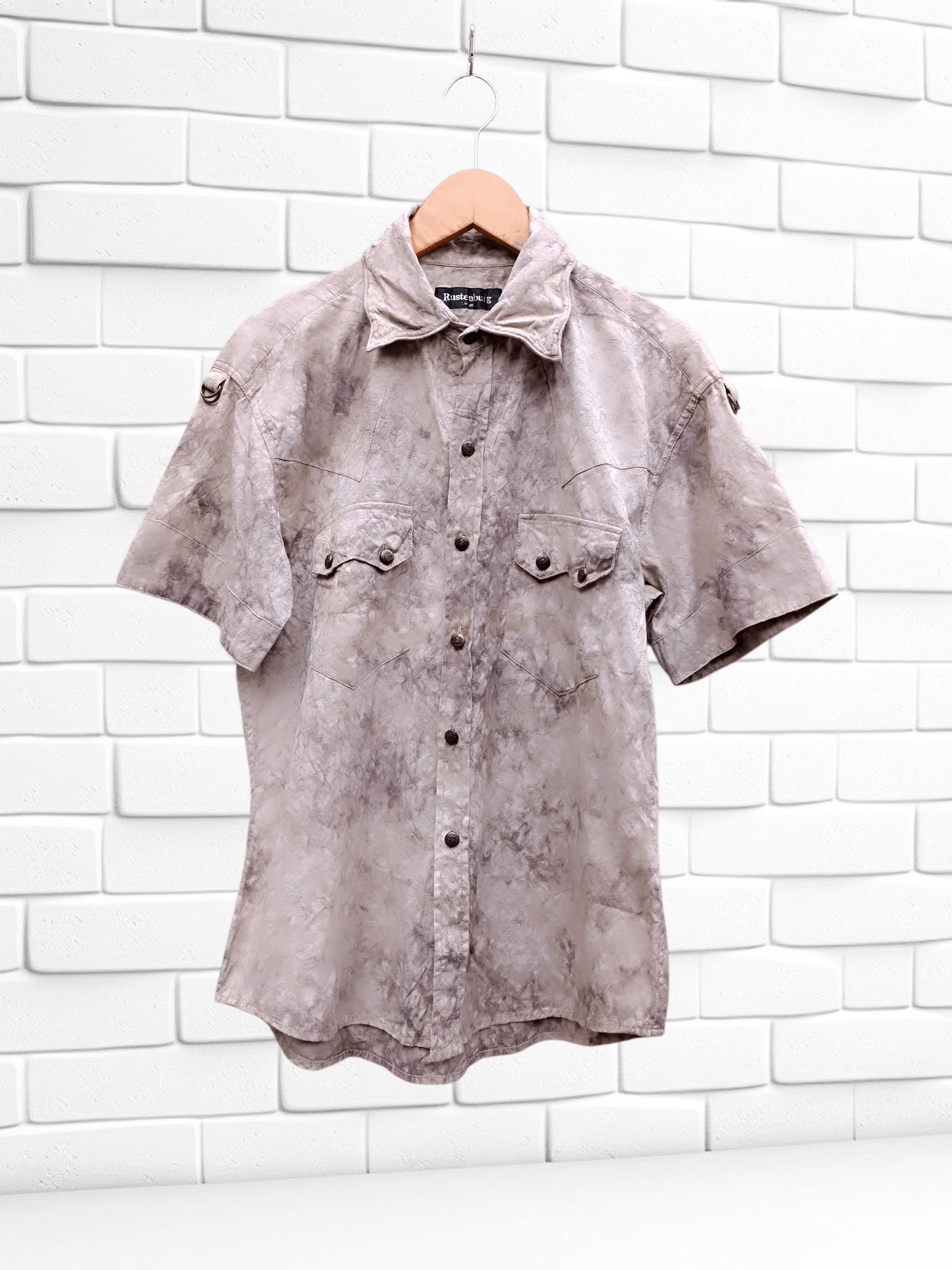 Japanese Brand Japanese Brand Western Tie Dye Brown Grunge Y2K Vintage Size US L / EU 52-54 / 3 - 1 Thumbnail