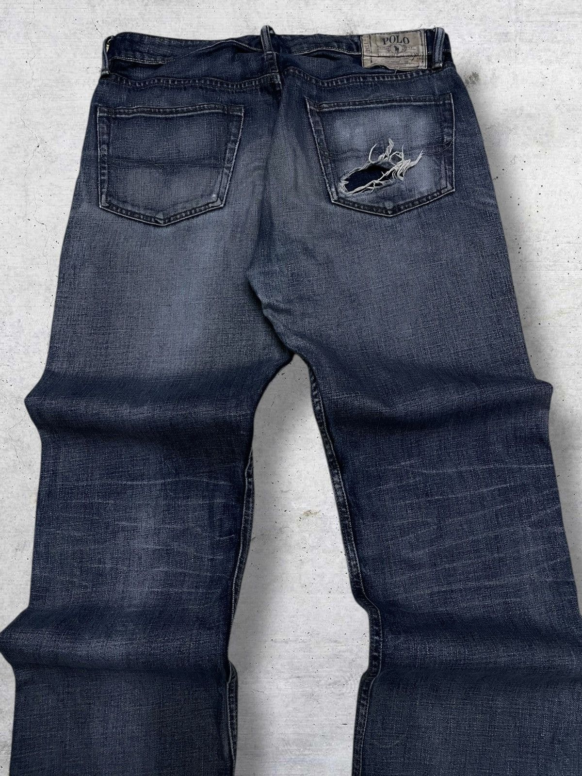 Polo Ralph Lauren VINTAGE POLO RAPLH LAUREN OG 90S DESIGNER DISTRESSED DENIM Size US 34 / EU 50 - 11 Thumbnail