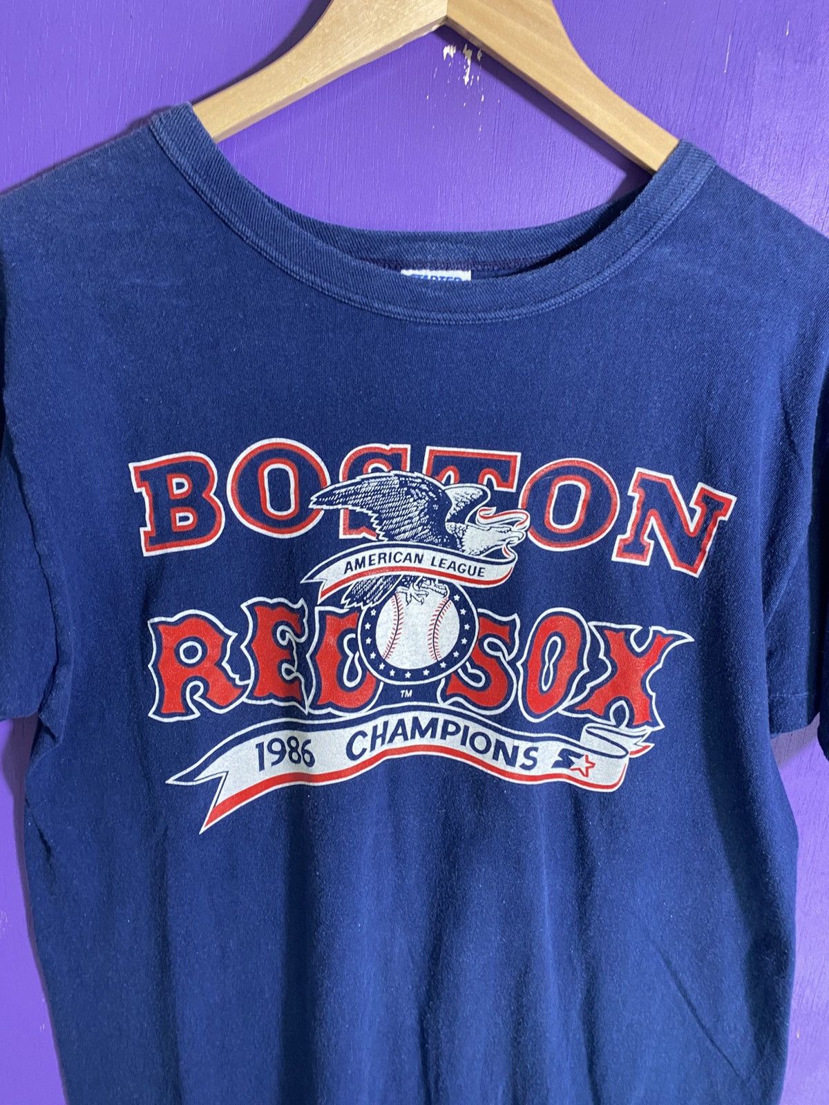 MLB × Starter × Vintage Vintage 1986 Starter Boston Red Sox AL champs t-shirt Size US L / EU 52-54 / 3 - 3 Thumbnail