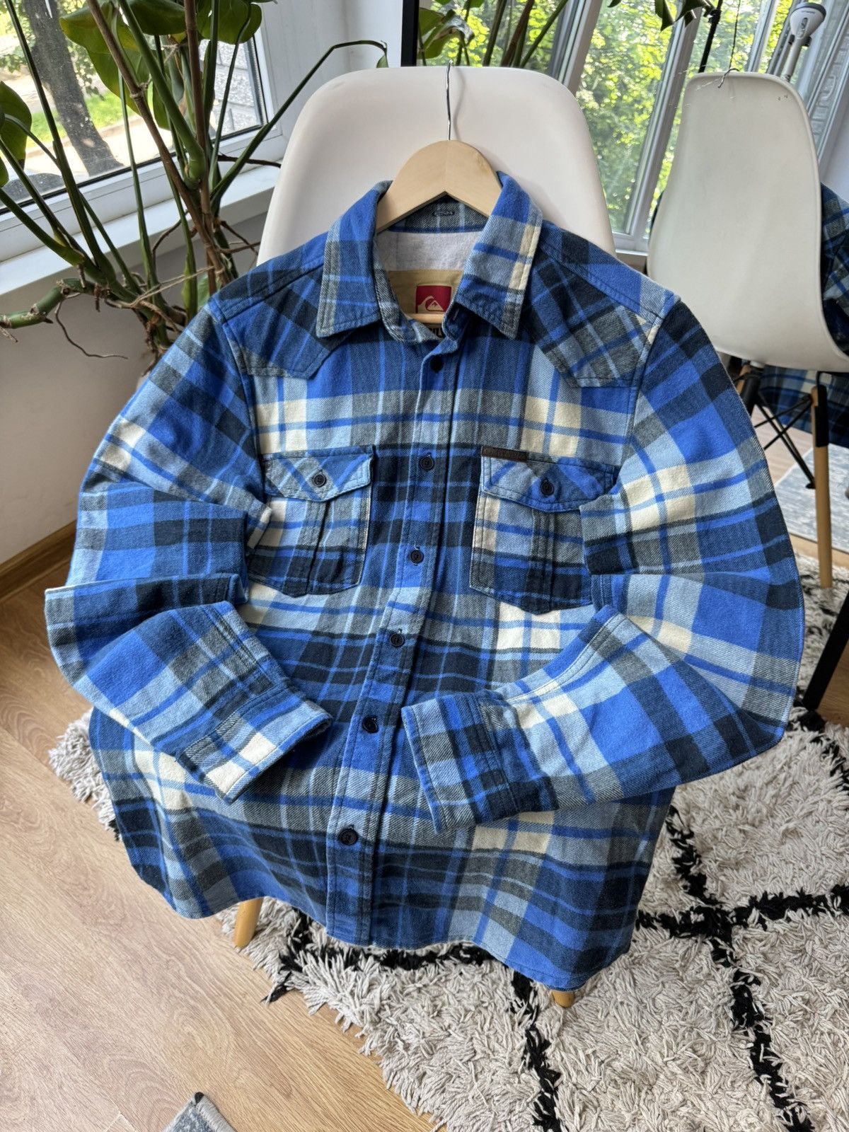 Quiksilver QuikSilver vintage flannel over shirt size M Size US M / EU 48-50 / 2 - 1 Thumbnail