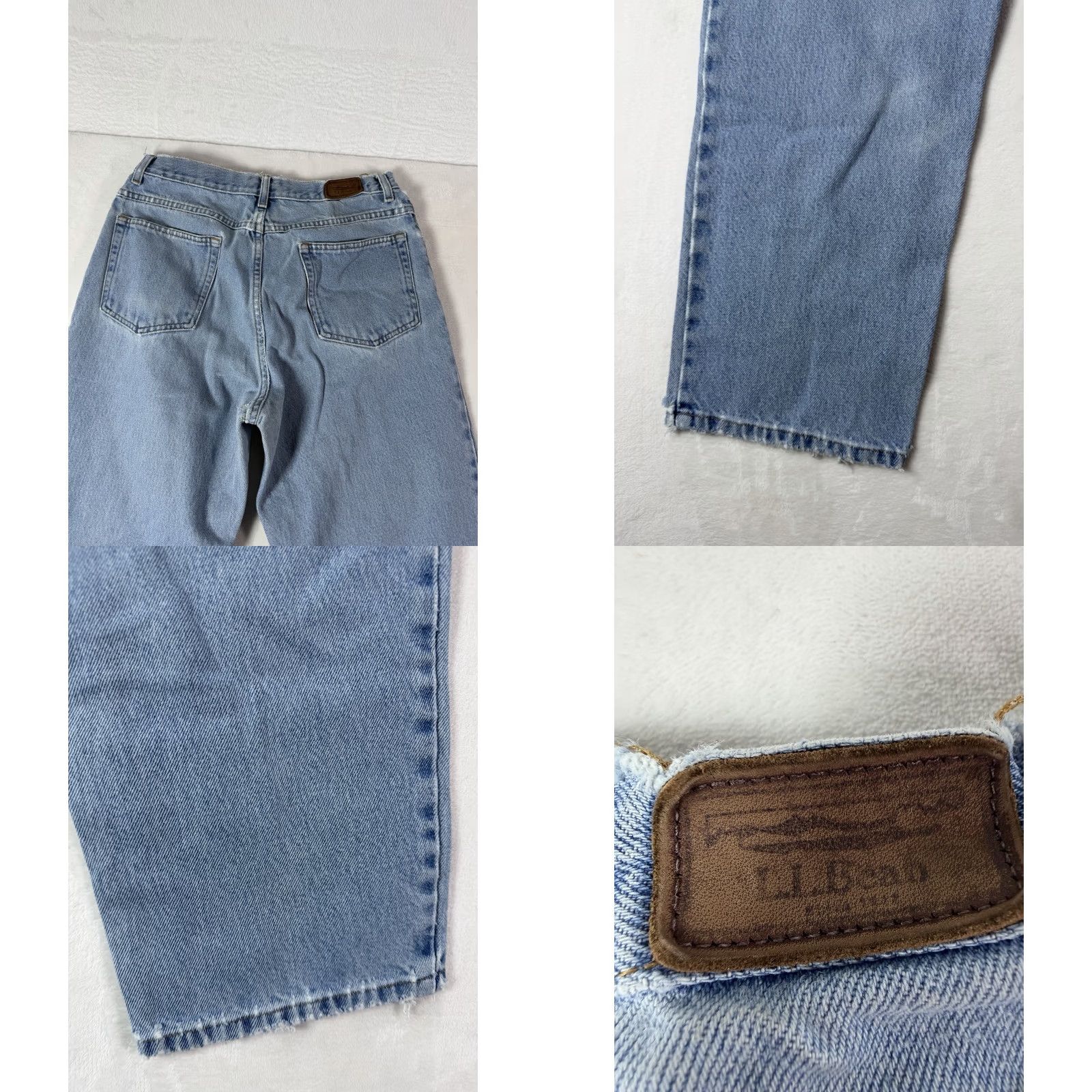 Vintage VINTAGE L.L.Bean Jeans Men's Relaxed Fit Size 32x30 Light Blue Denim Workwear Size US 32 / EU 48 - 9 Thumbnail
