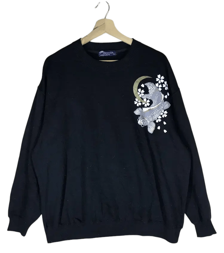 Japanese Brand Vintage Power Life Sukajan Sweatshirts Size US XL / EU 56 / 4 - 1 Thumbnail