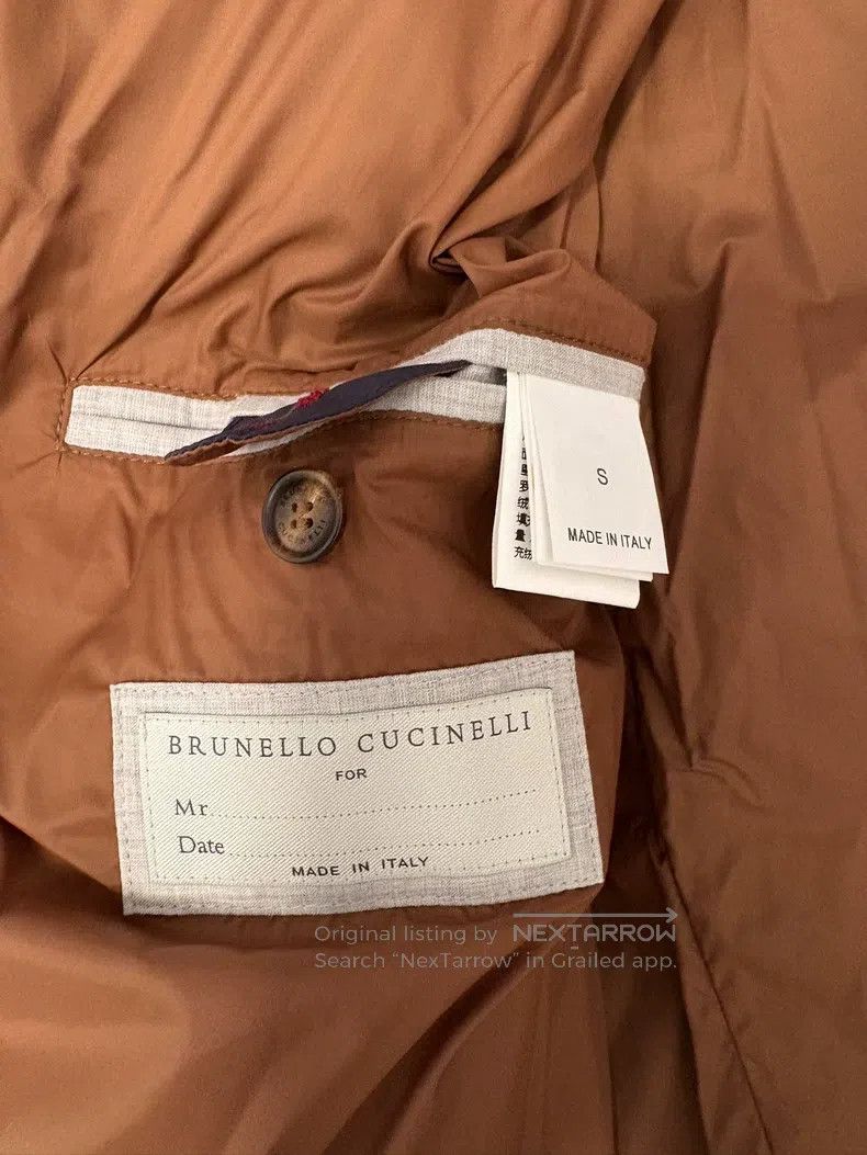 Brunello Cucinelli Brunello Cucinelli Men's Bomber + Collar Down Jacket Size US S / EU 44-46 / 1 - 9 Thumbnail