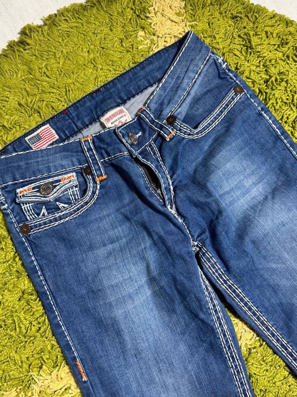 True Religion True Religion Womens Straight Leg Jeans Size 28x34 Size 28" / US 6 / IT 42 - 6 Thumbnail