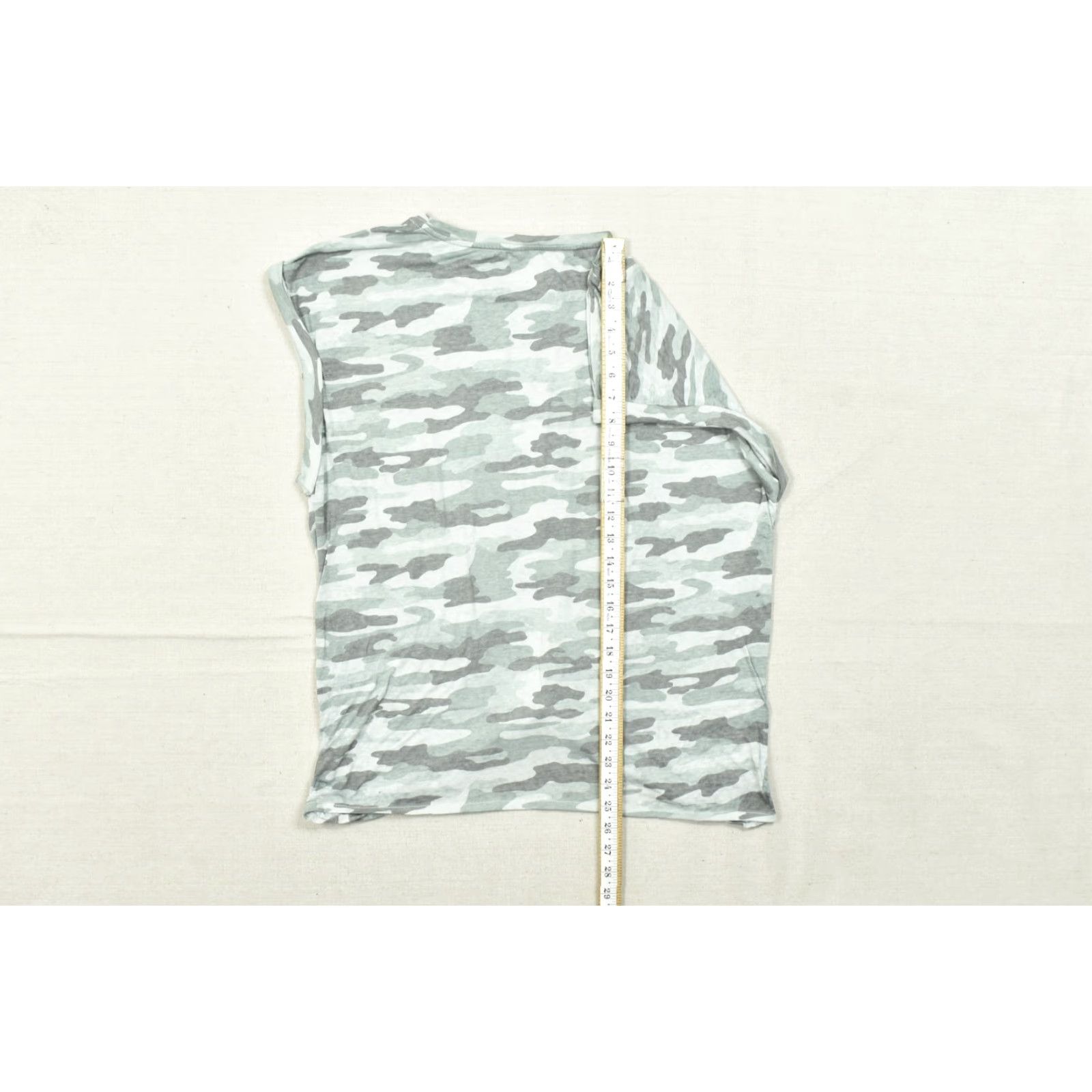 Lucky Brand Lucky Brand T-Shirt Womens 1X Plus Gray Camouflage Short Sleeve Front Knot Tee Embroidered Cotton Pullover Round Neck Casual All Season Size 40" / US 18 - 5 Thumbnail