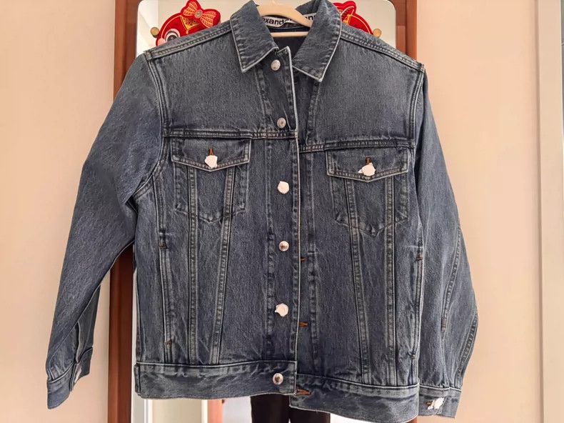 Alexander Wang Alexander Wang Oversized Denim Jacket Size XXS / US 00 / IT 34 - 1 Thumbnail