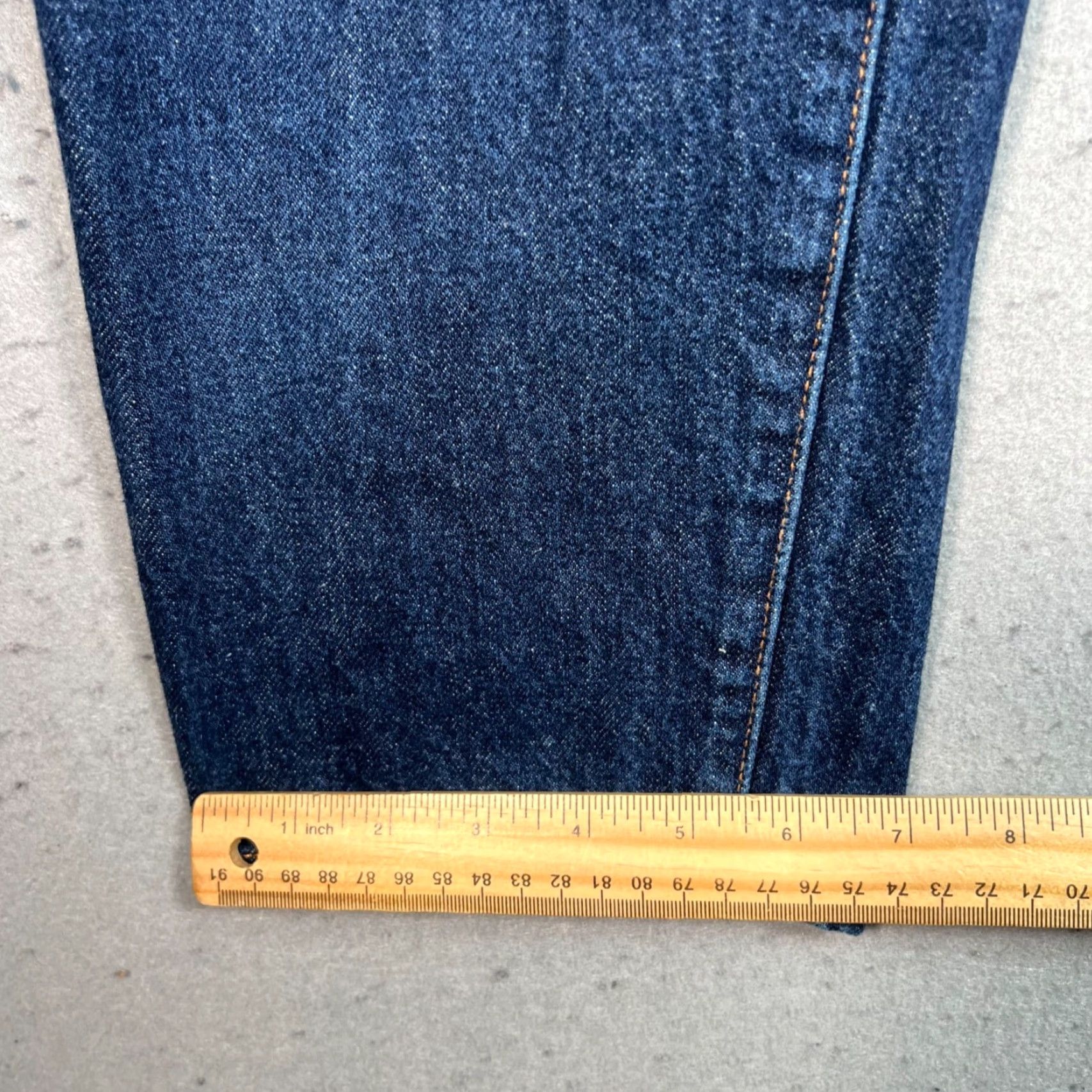 Muji MUJI Jeans WOMENS High-Waisted Blue Denim Straight Leg 27 in Waist 24 in Inseam Size 10 Cotton Vintage No Womens Size 32" / US 10 / IT 46 - 7 Thumbnail