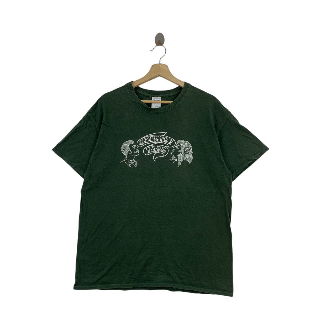 Vintage COUNTRY YARD JAPAN Band Pizza Of Deaths Records Tee Shirt Size US L / EU 52-54 / 3 - 1 Thumbnail
