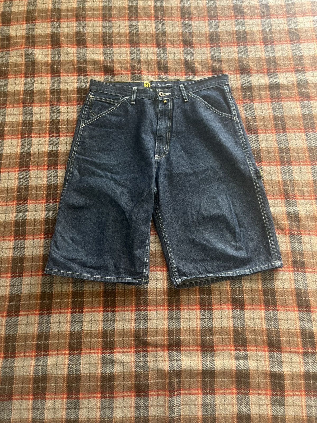 Nautica Y2K 2000’s Nautica Jeans Company Baggy Oversized Denim jorts Size US 35 - 1 Thumbnail