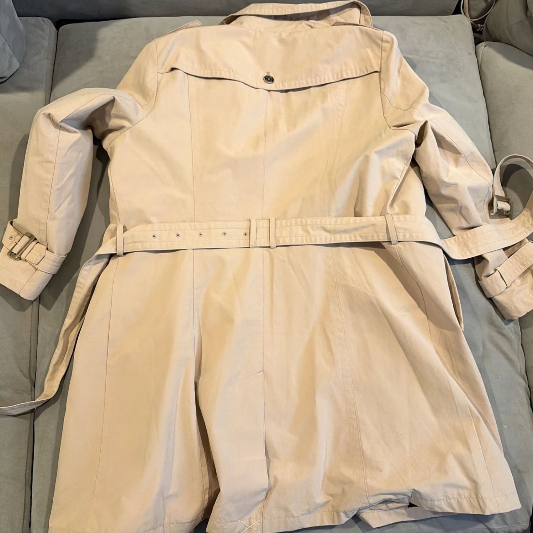 Pendleton Pendleton Trench Coat Beige Plaid Lined Belted Rain Jacket Large Womens Size L / US 10 / IT 46 - 8 Thumbnail