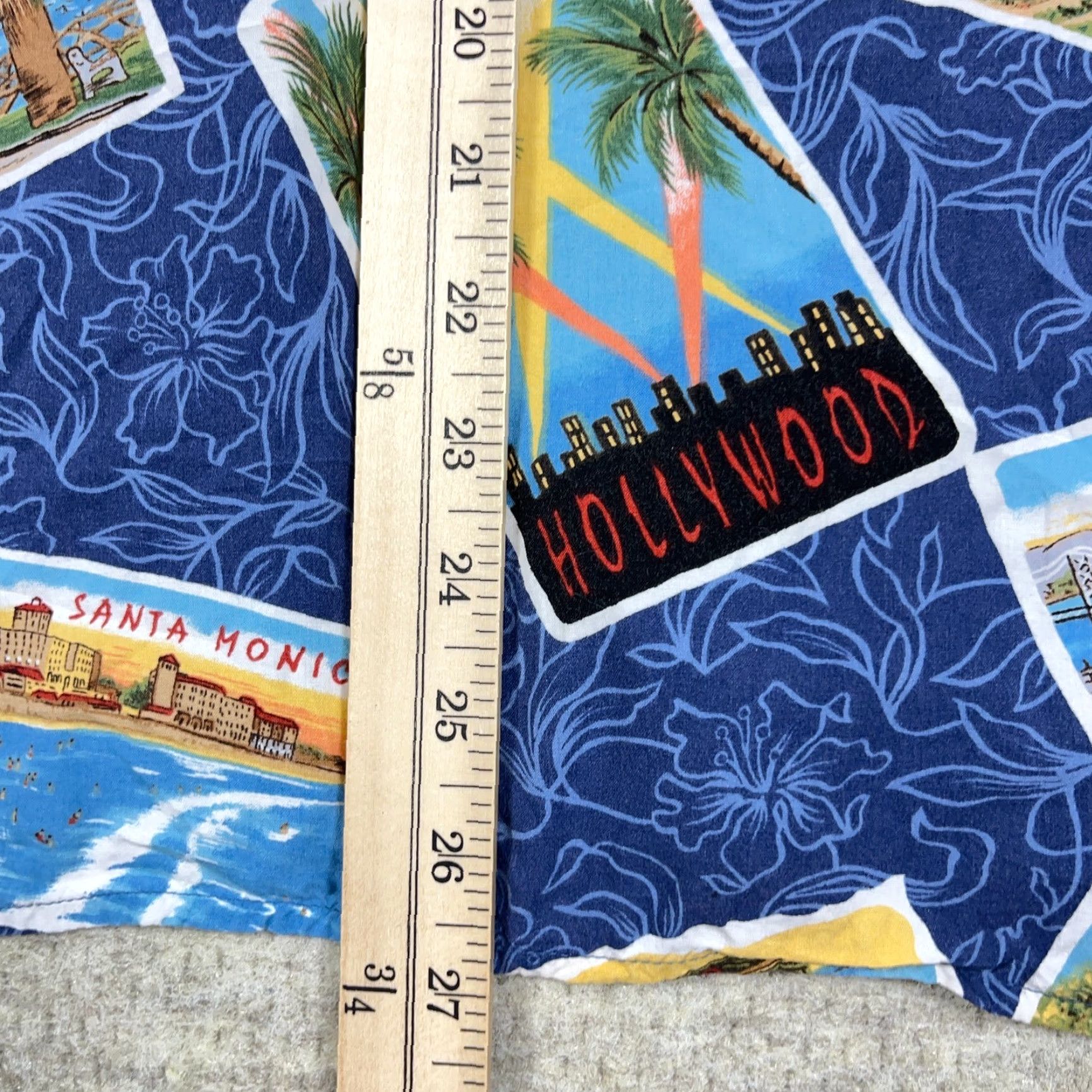 Reyn Spooner VINTAGE Reyn Spooner Hawaiian Shirt Men Medium Blue Rayon Postcards Adult Size US M / EU 48-50 / 2 - 7 Thumbnail