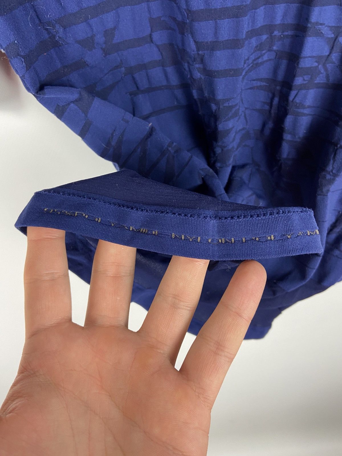 Designer × Marithe + Francois Girbaud Marithe Francois Girbaud Blue Skinny Top T-Shirt Womens Size S / US 4 / IT 40 - 10 Thumbnail