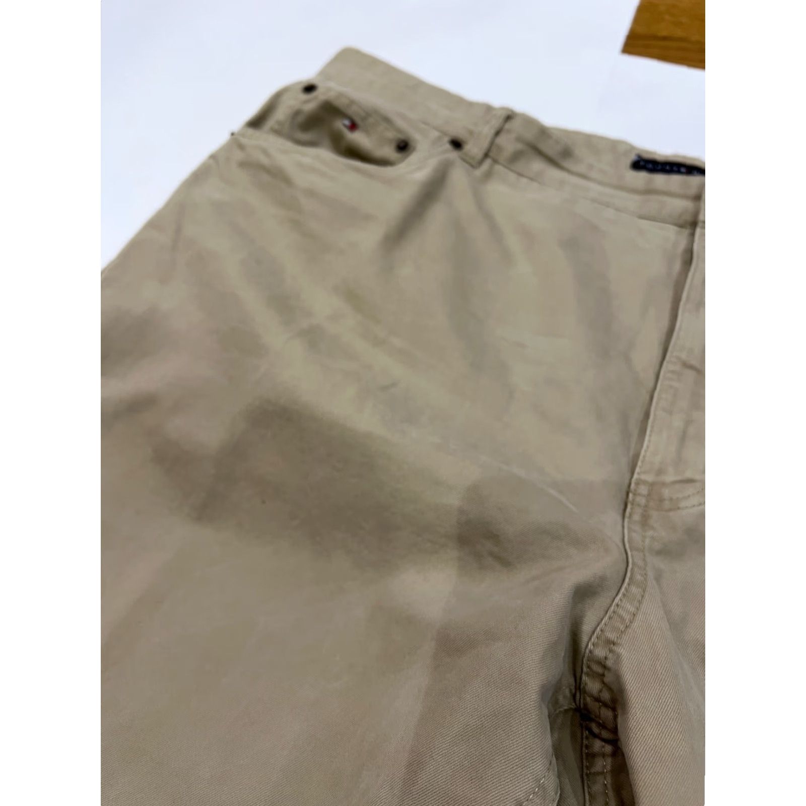 Tommy Hilfiger VINTAGE Tommy Hilfiger Men's Pants Khaki Canvas Straight Leg 42x32 Casual Business Size US 42 / EU 58 - 2 Thumbnail