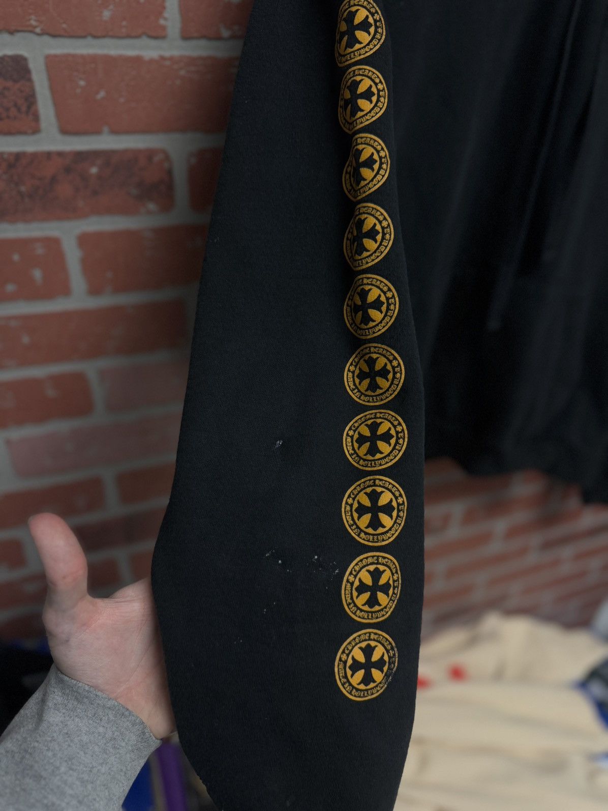 Chrome Hearts Chrome Hearts Black Yellow Pullover Hoodie Size M 🧼 Size US M / EU 48-50 / 2 - 6 Thumbnail