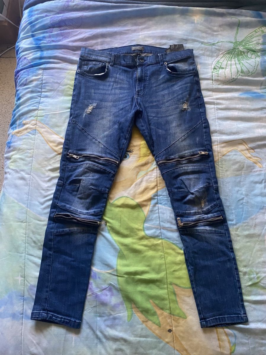 Zara Zara Zipper Jeans Sz 36 Size US 36 / EU 52 - 1 Thumbnail