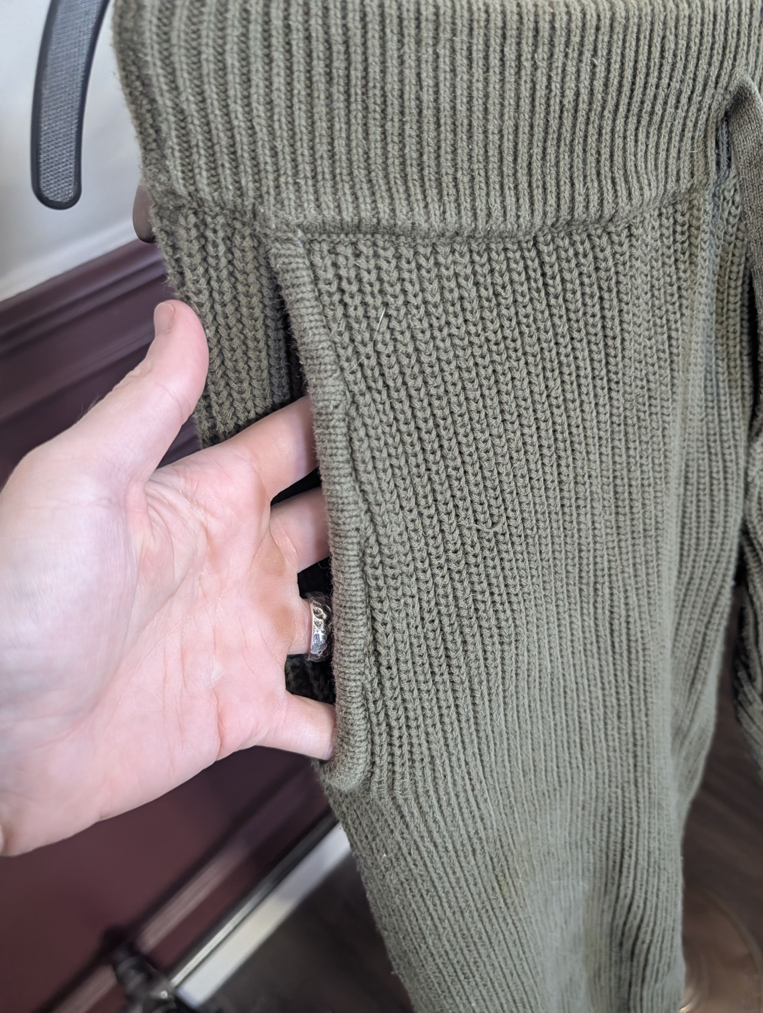 Other SER.O.YA Green cotton knit distressed jogger sweatpants S Size US 30 / EU 46 - 5 Thumbnail