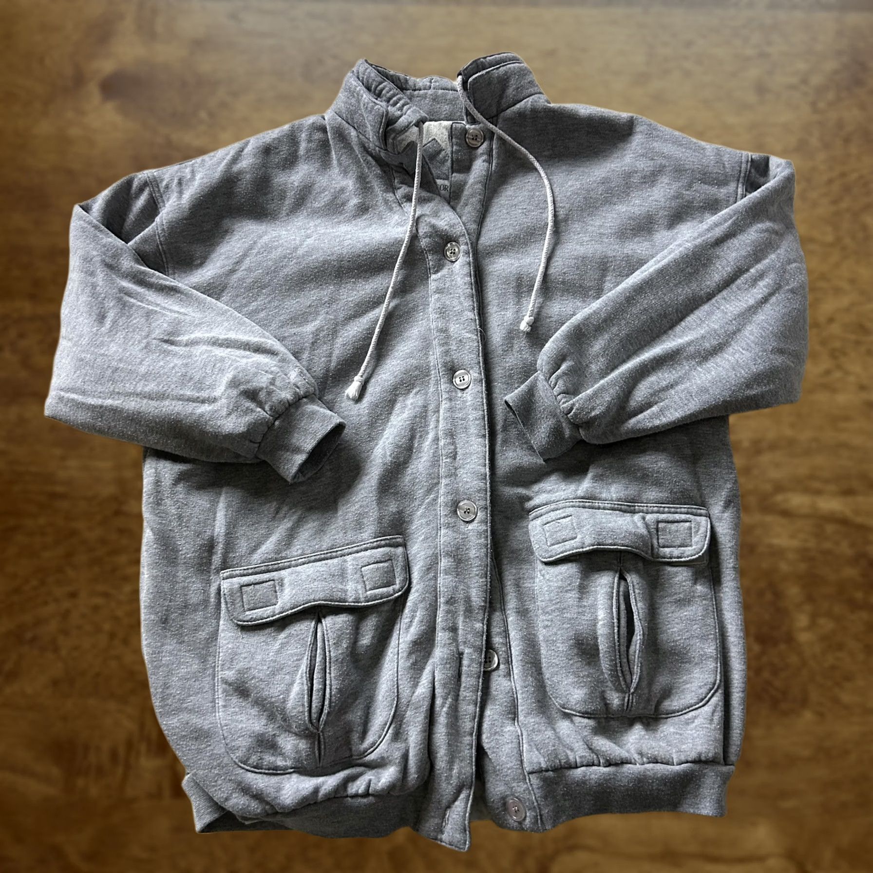 Vintage Vintage Windsor Bay Jacket Womens 16W Gray Fleece Lined Button Front Casual Size XXL / US 16-18 / IT 52-54 - 1 Thumbnail