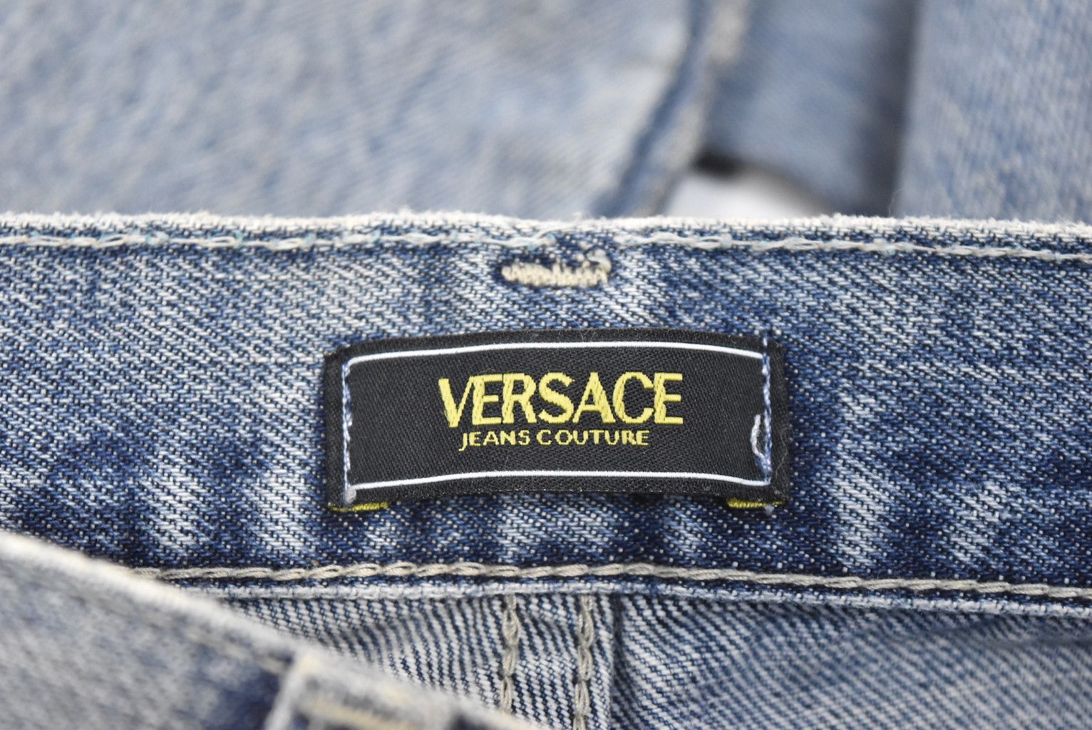 Versace ice bule damaged denim pants 26962 722 69 Size US 32 / EU 48 - 5 Thumbnail