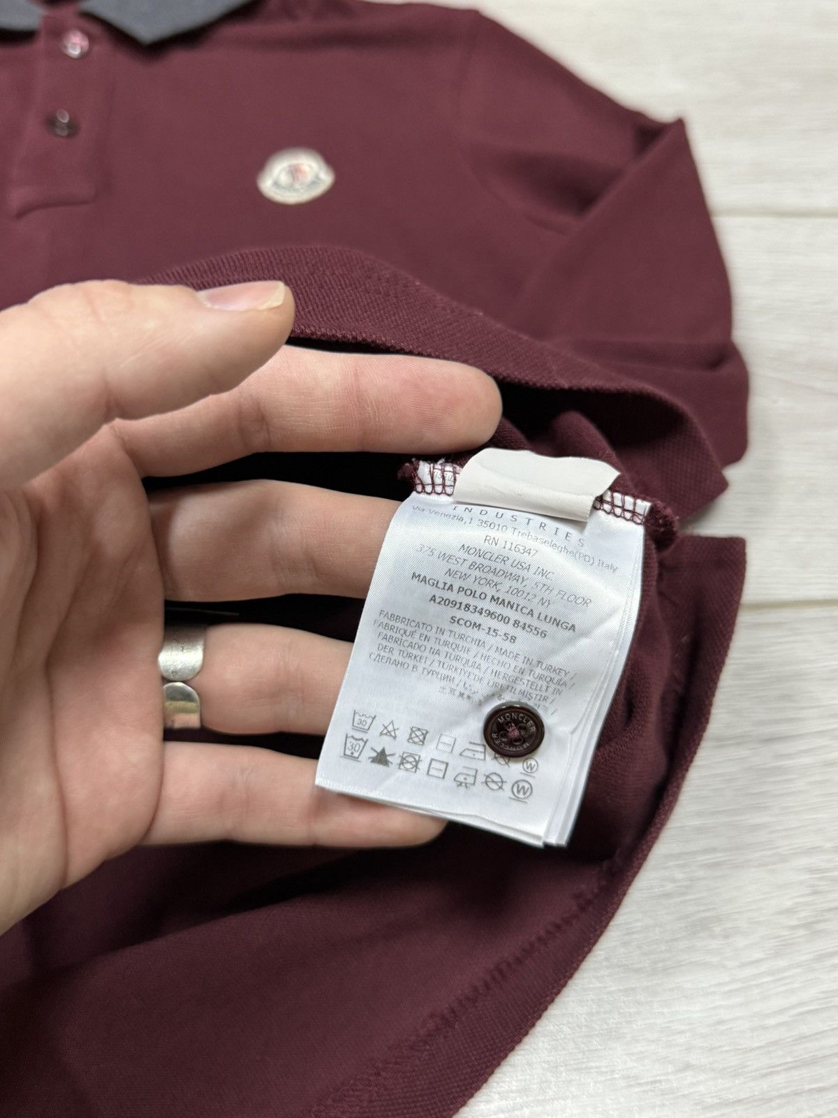Moncler Moncler vintage small logo Maglia Lunga polo longsleeve Size US XS / EU 42 / 0 - 9 Thumbnail
