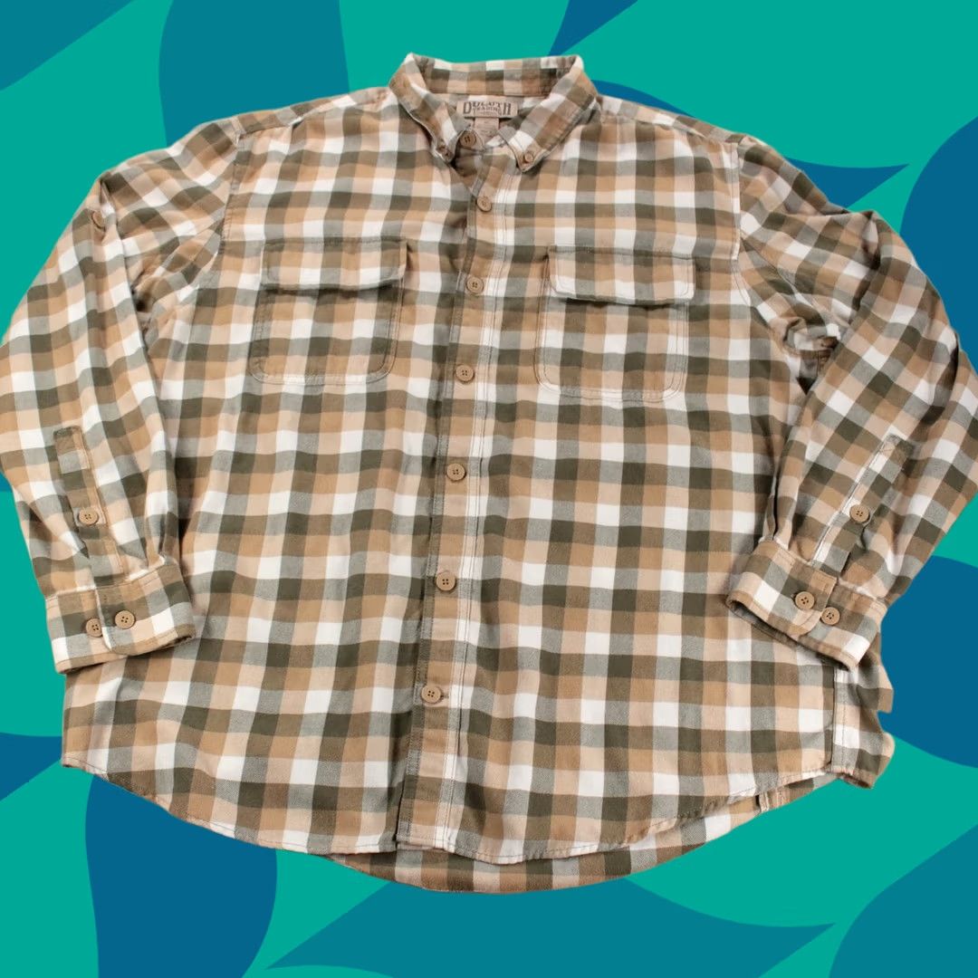 CO DULUTH TRADING CO shirt XL cotton check plaid flannel workwear camp y2k 00s big Size US XL / EU 56 / 4 - 1 Thumbnail