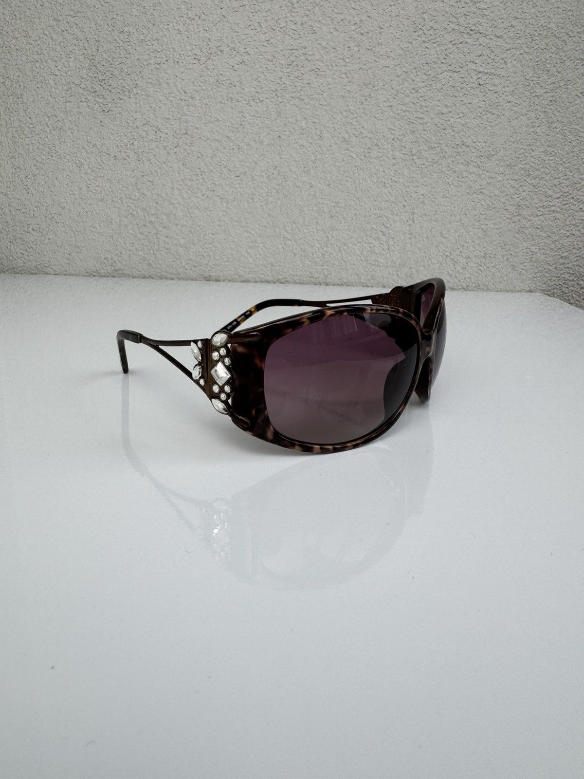 Salvatore Ferragamo Salvatore Ferragamo Sunglasses Tortoiseshell Crystal Size ONE SIZE - 1 Thumbnail