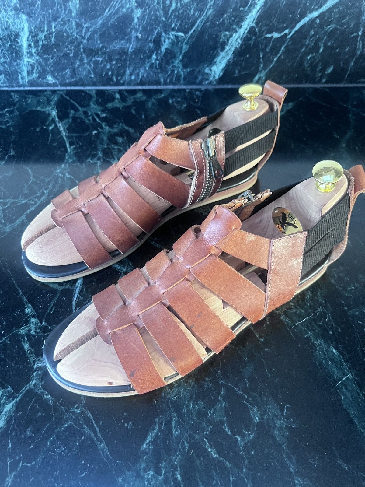 Acne Studios Acne GladiatorSandals Tour Low Brown Leather size 44 / 11 Size US 11 / EU 44 - 2 Thumbnail