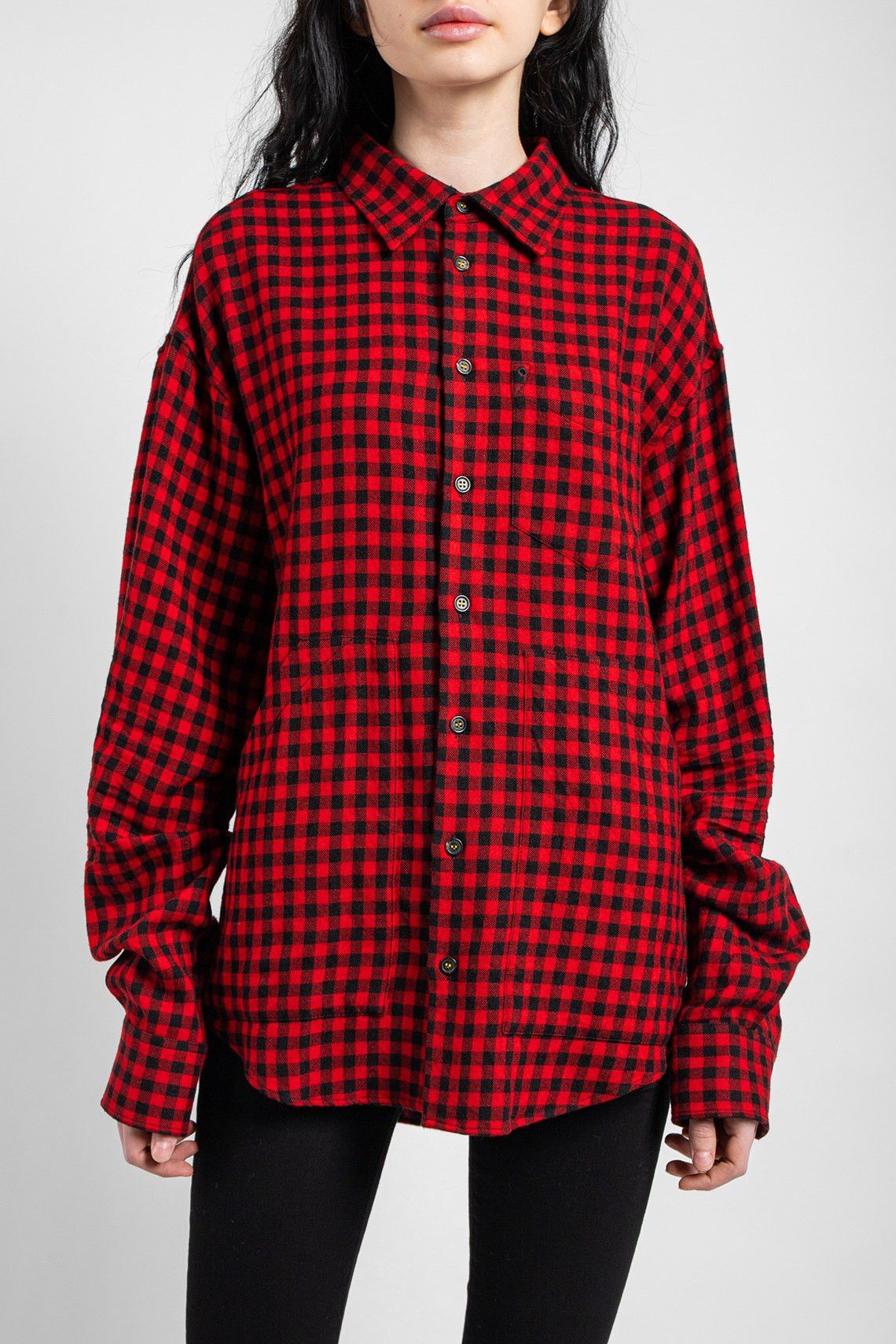 Dsquared2 DSQUARED2 Gingham Check Wool Shirt Jacket Size S / US 4 / IT 40 - 1 Thumbnail