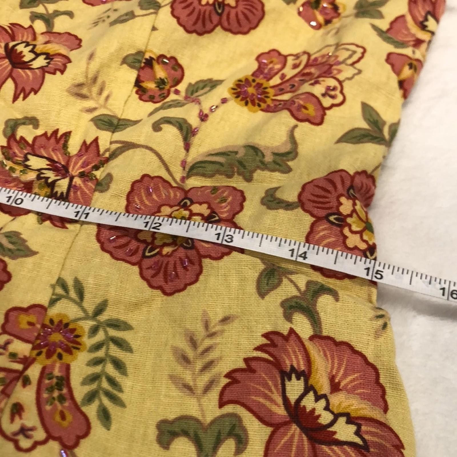 Coldwater Creek Coldwater Creek linen blend Floral long dress lined SZ 6 Size M / US 6-8 / IT 42-44 - 10 Thumbnail