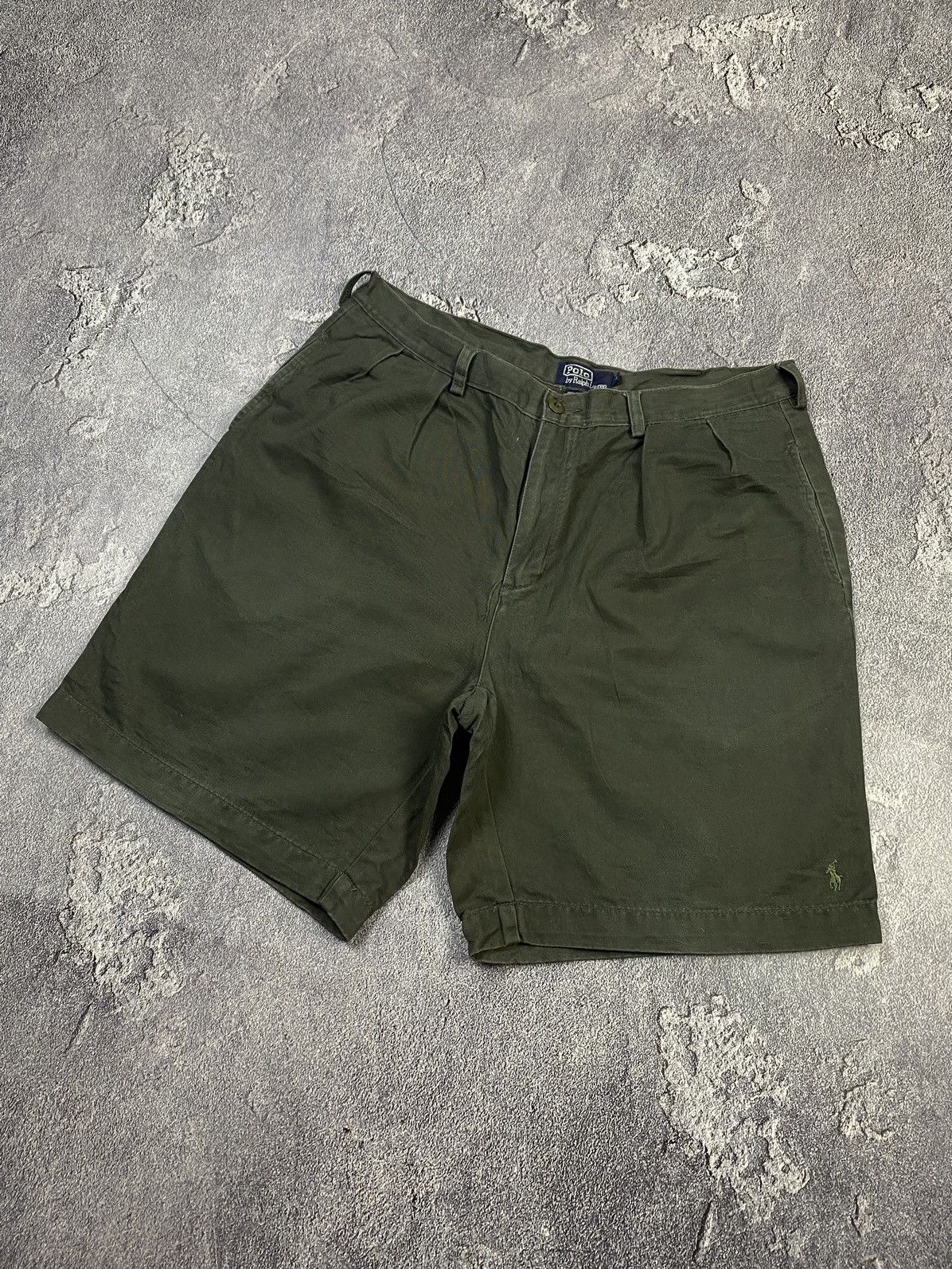 Polo Ralph Lauren Y2K Polo Ralph Lauren Khaki Chino Shorts Vintage Preppy Size US 36 / EU 52 - 2 Thumbnail