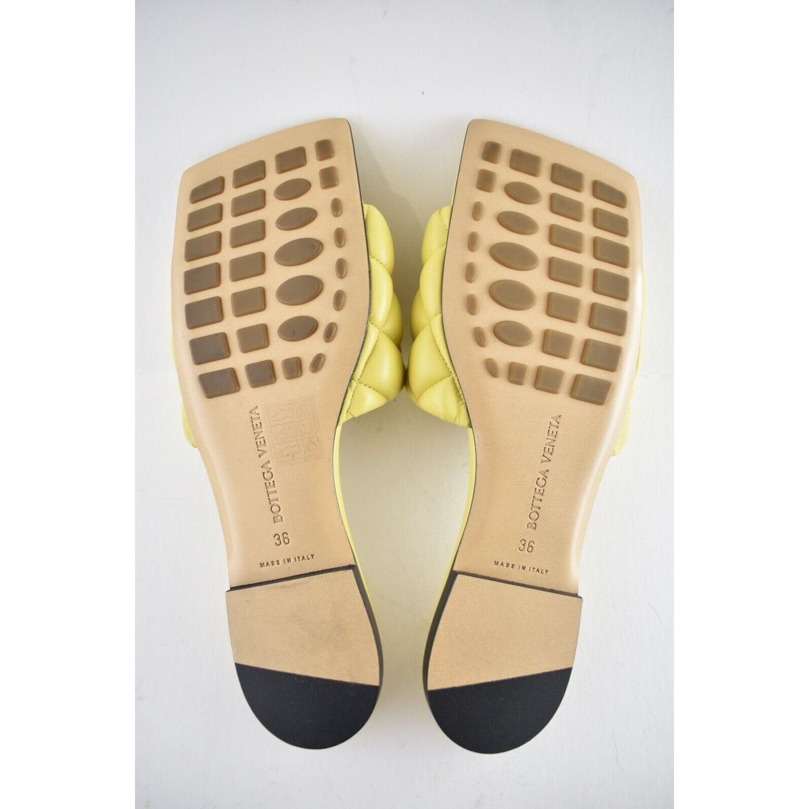 Bottega Veneta Bottega Veneta The Padded Flat Slides Pear Yellow Quilted Size US 6 / IT 36 - 13 Thumbnail