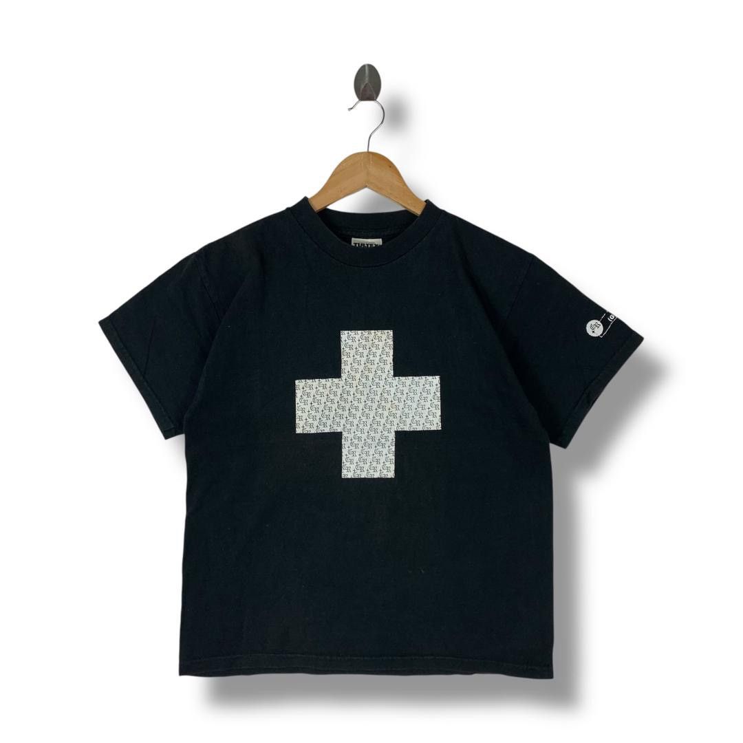 Tultex Vintage 90s CR japannesebrand rip off chrome hearts logo tee Size US L / EU 52-54 / 3 - 1 Thumbnail