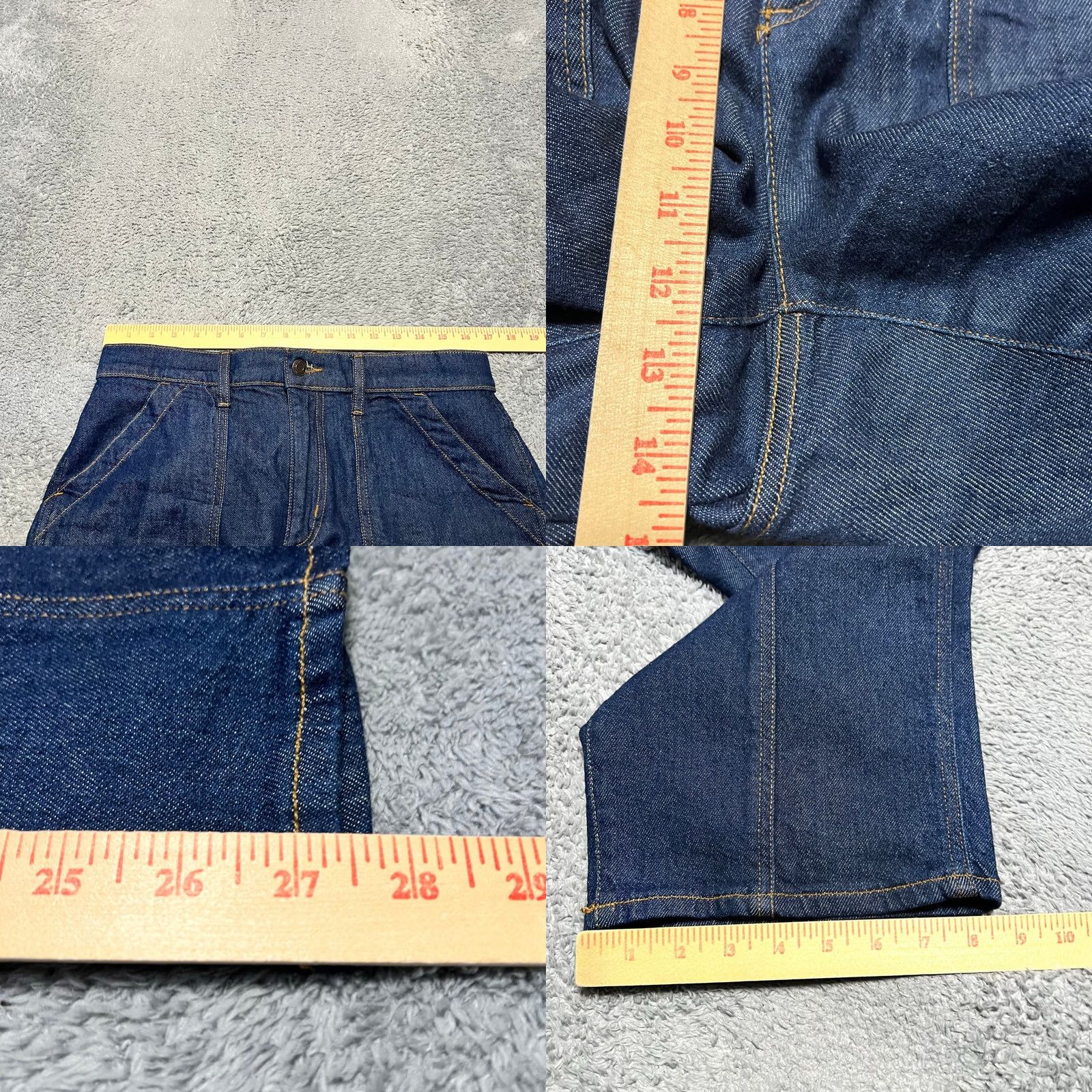 Lands' End Lands' End Jeans Womens 12 Utility Dark Wash Wide Leg Baggy Denim Jeans 33x27.5 Womens Mens? Size 34" / US 12 / IT 48 - 8 Thumbnail