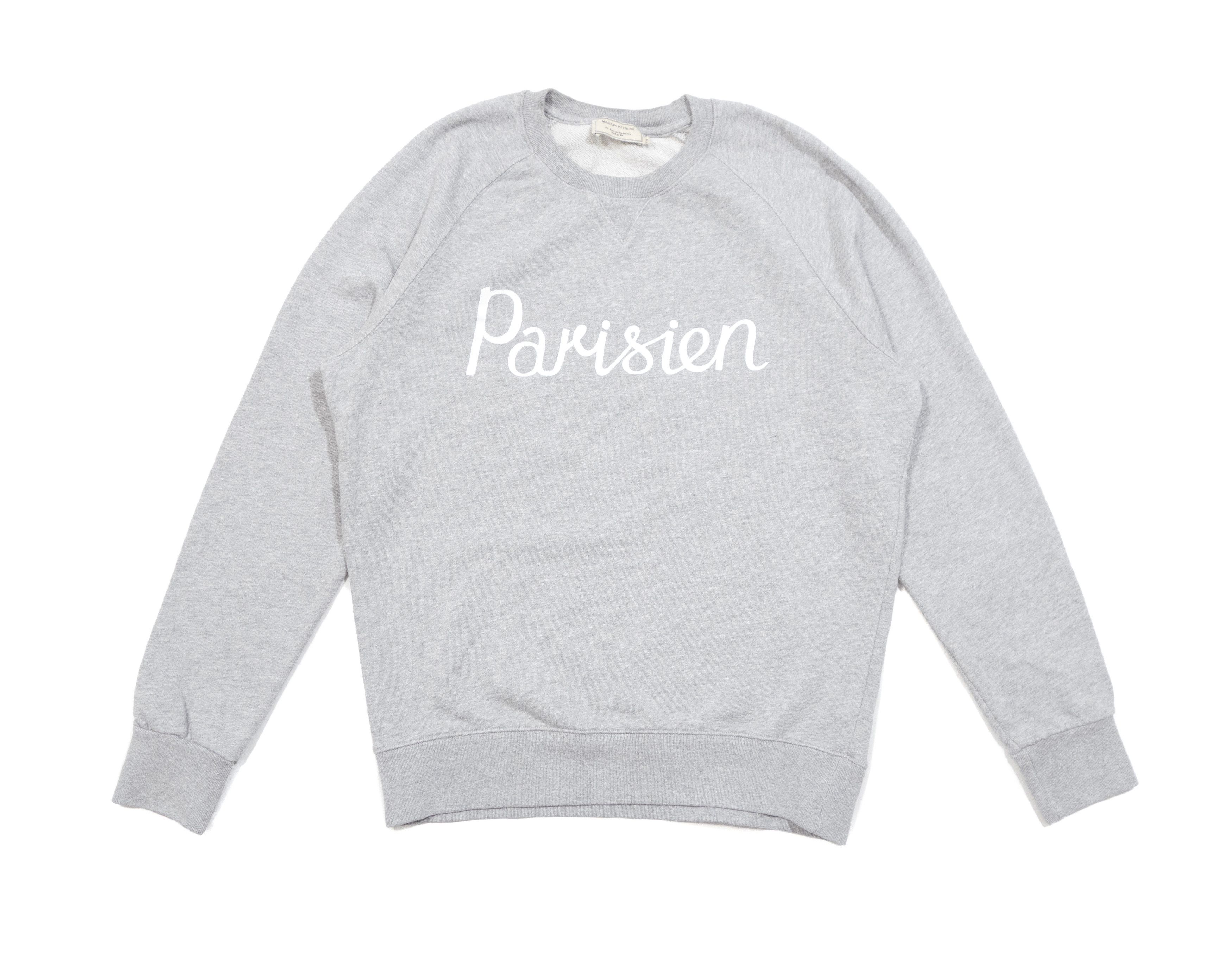 Maison Kitsune Parisien Logo Melange Crewneck Sweatshirt Size US M / EU 48-50 / 2 - 1 Thumbnail
