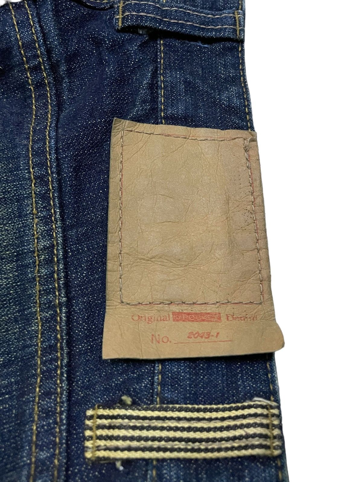 Point Loma Japan Patched Distressed Paint Splatter Jeans