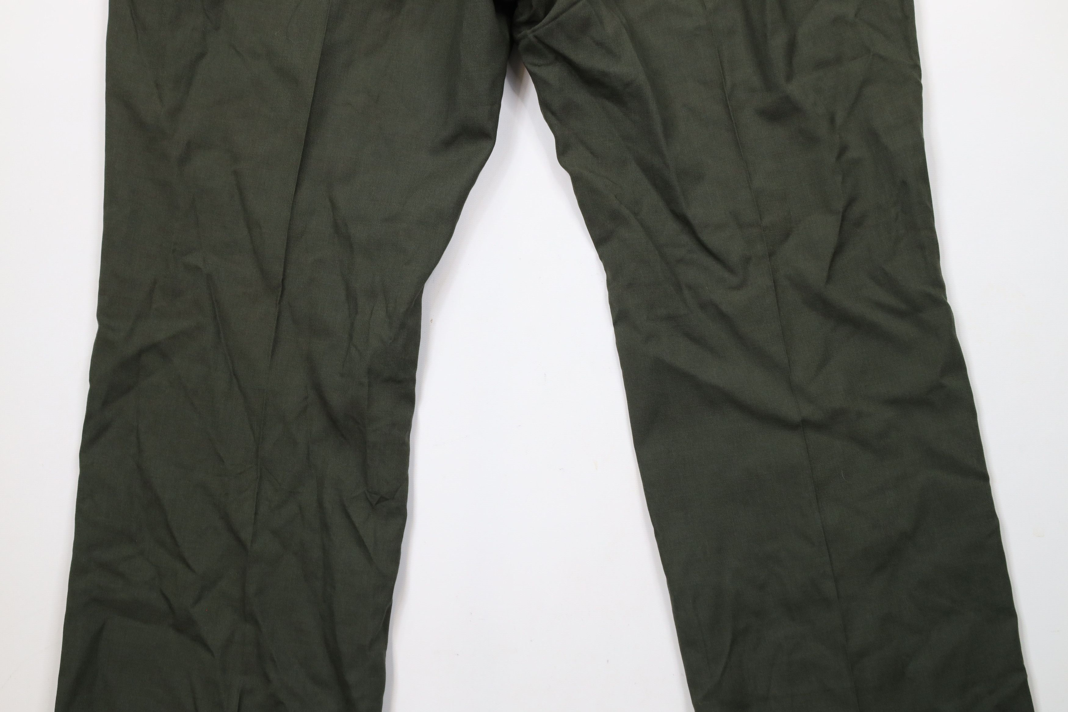 Vintage Vintage 70s Streetwear Wide Leg Chino Pants Green USA Size US 38 / EU 54 - 8 Thumbnail