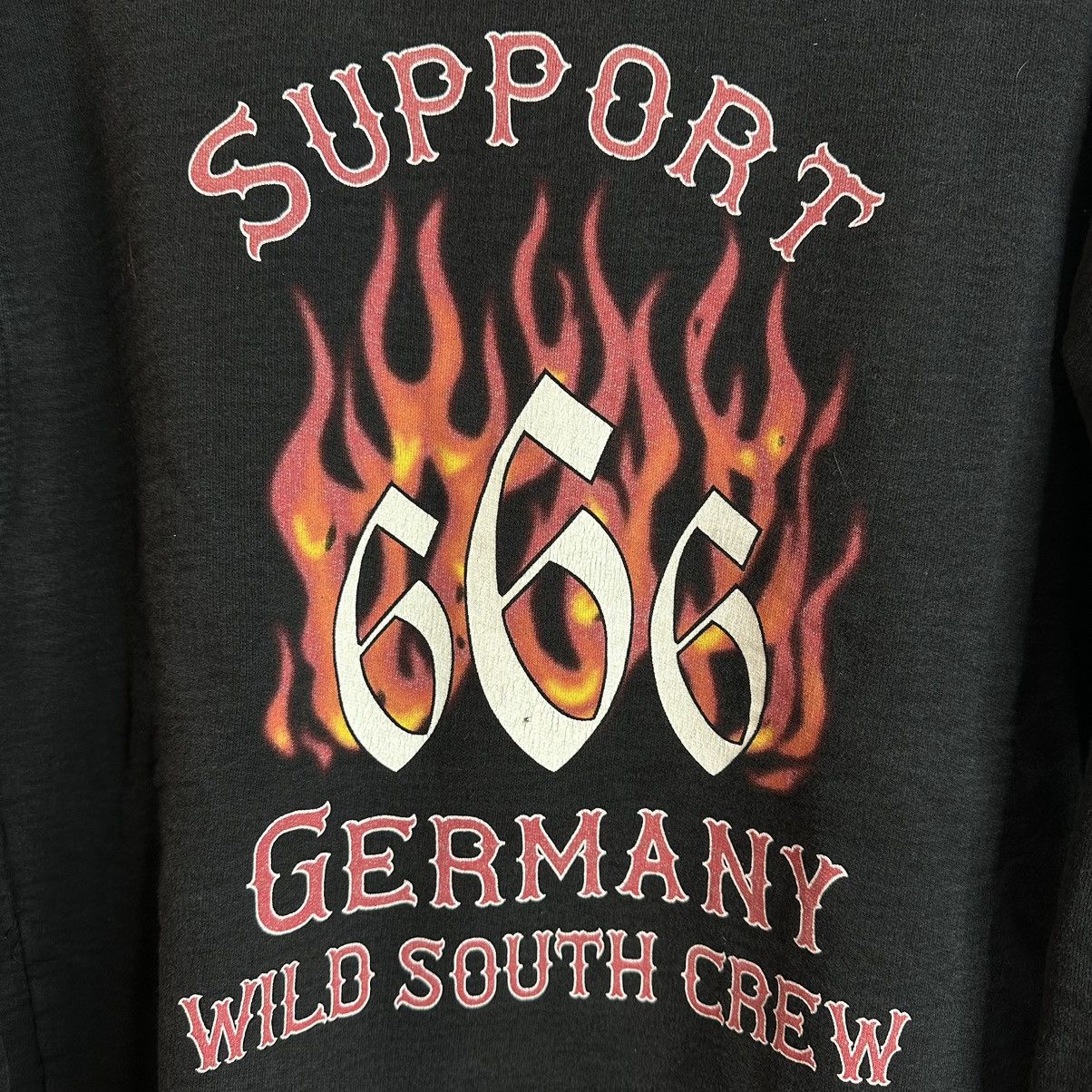 Band Tees Vintage 666 Support Germany Wild South Crew 81 Sweatshirt Size US S / EU 44-46 / 1 - 2 Thumbnail