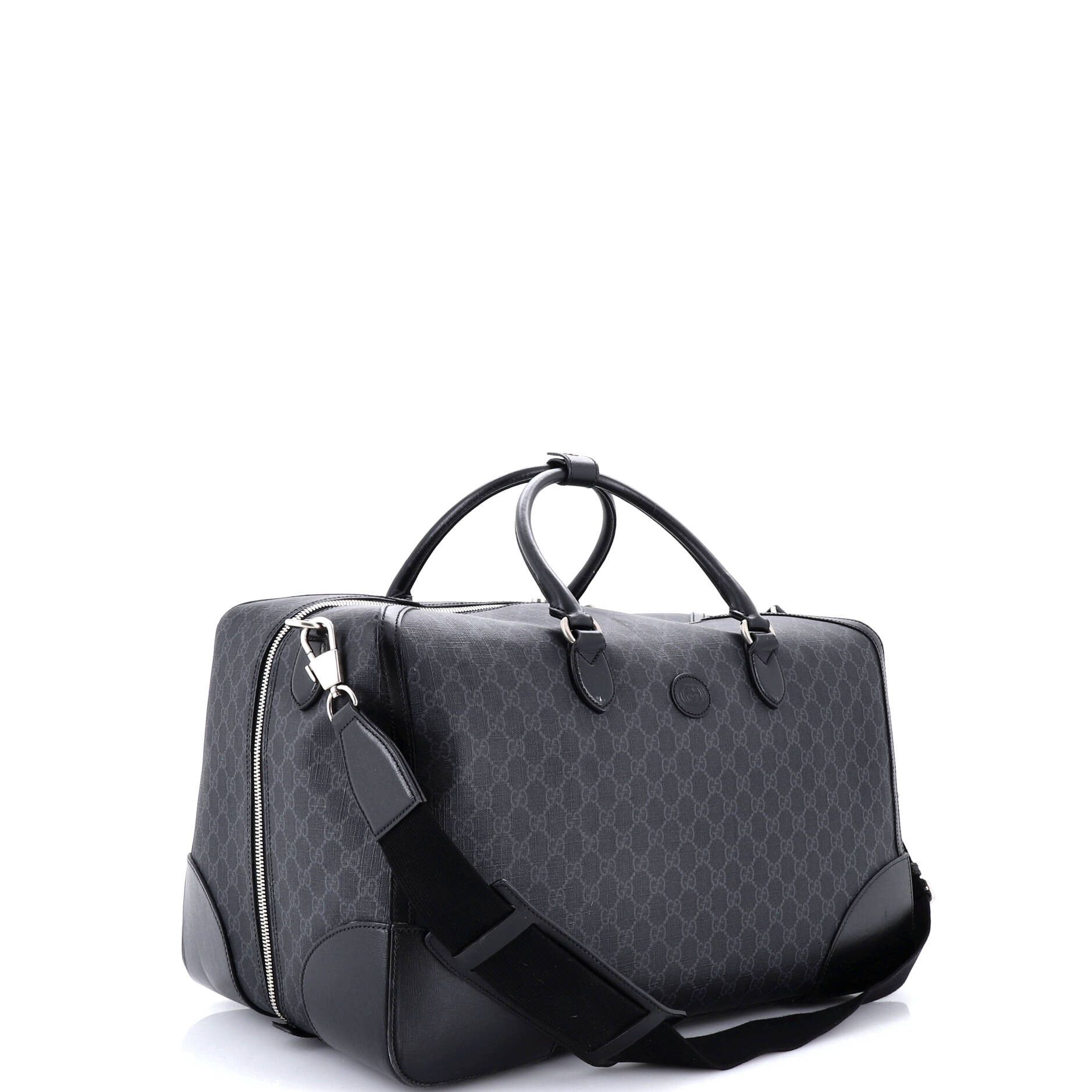 Gucci Interlocking G Patch Duffle Bag GG Coated Canvas Large Size ONE SIZE - 1 Thumbnail