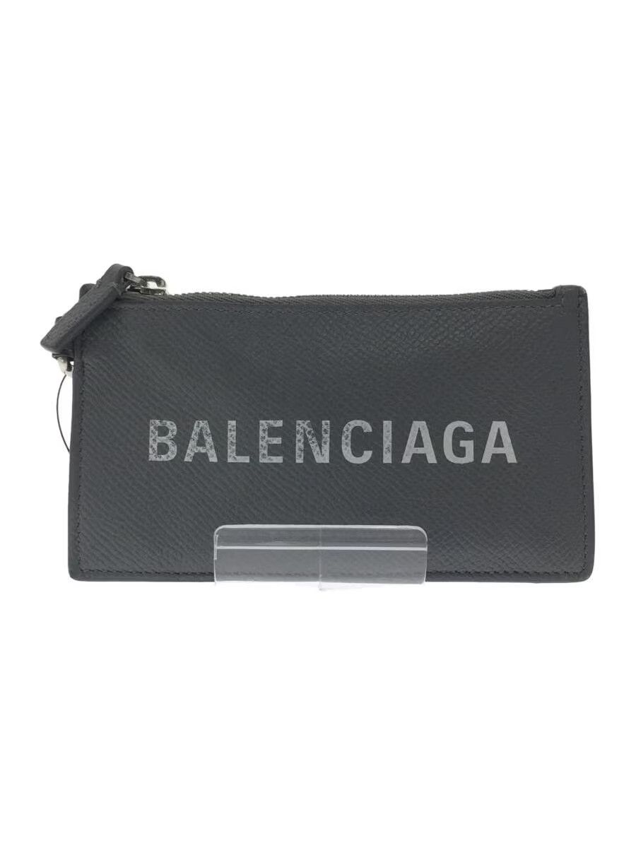 Balenciaga Balenciaga Leather Coin Case Grey Size ONE SIZE - 1 Thumbnail