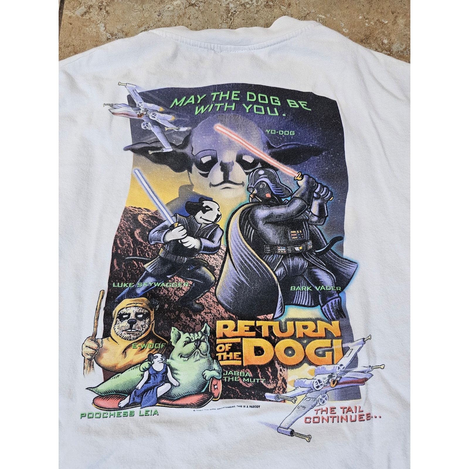 Big Dogs 90s Big Dogs Star Wars Parody T-shirt Sz L Size US L / EU 52-54 / 3 - 3 Thumbnail
