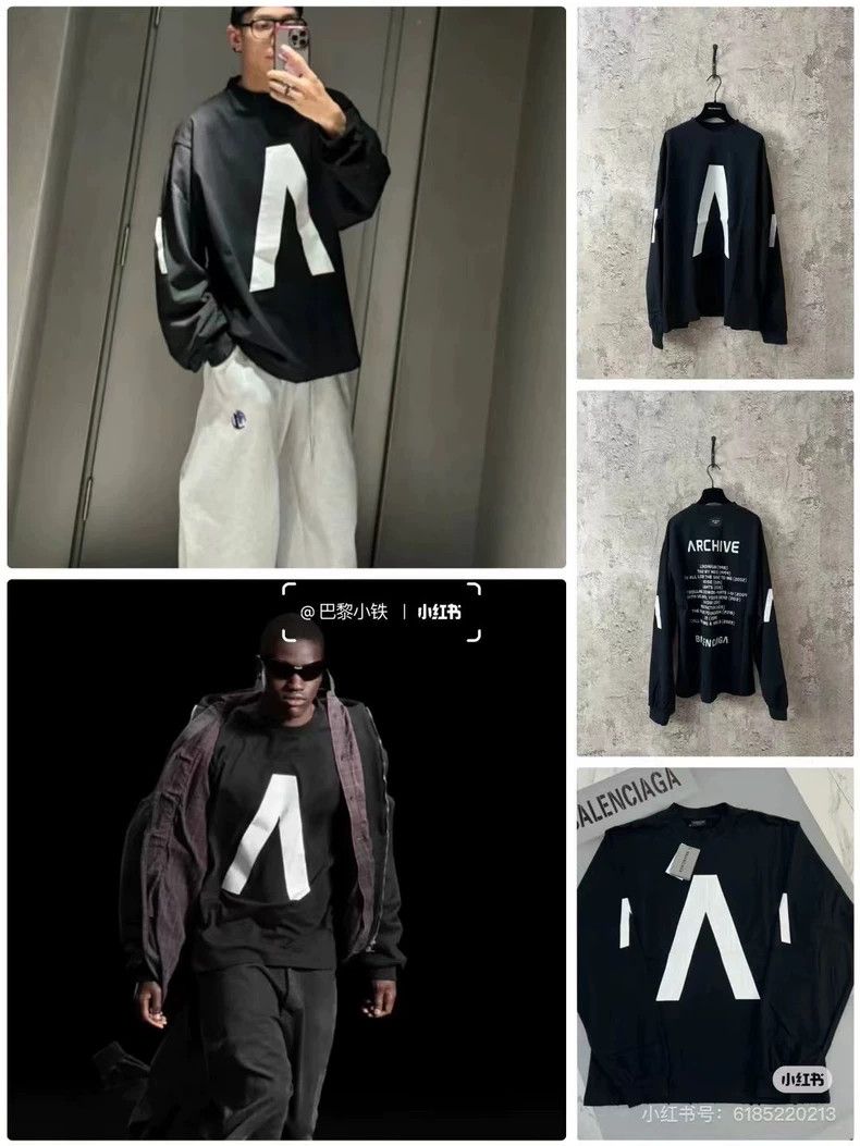 Balenciaga Balenciaga Limited capsule series long sleeve Tee Size US XS / EU 42 / 0 - 6 Thumbnail