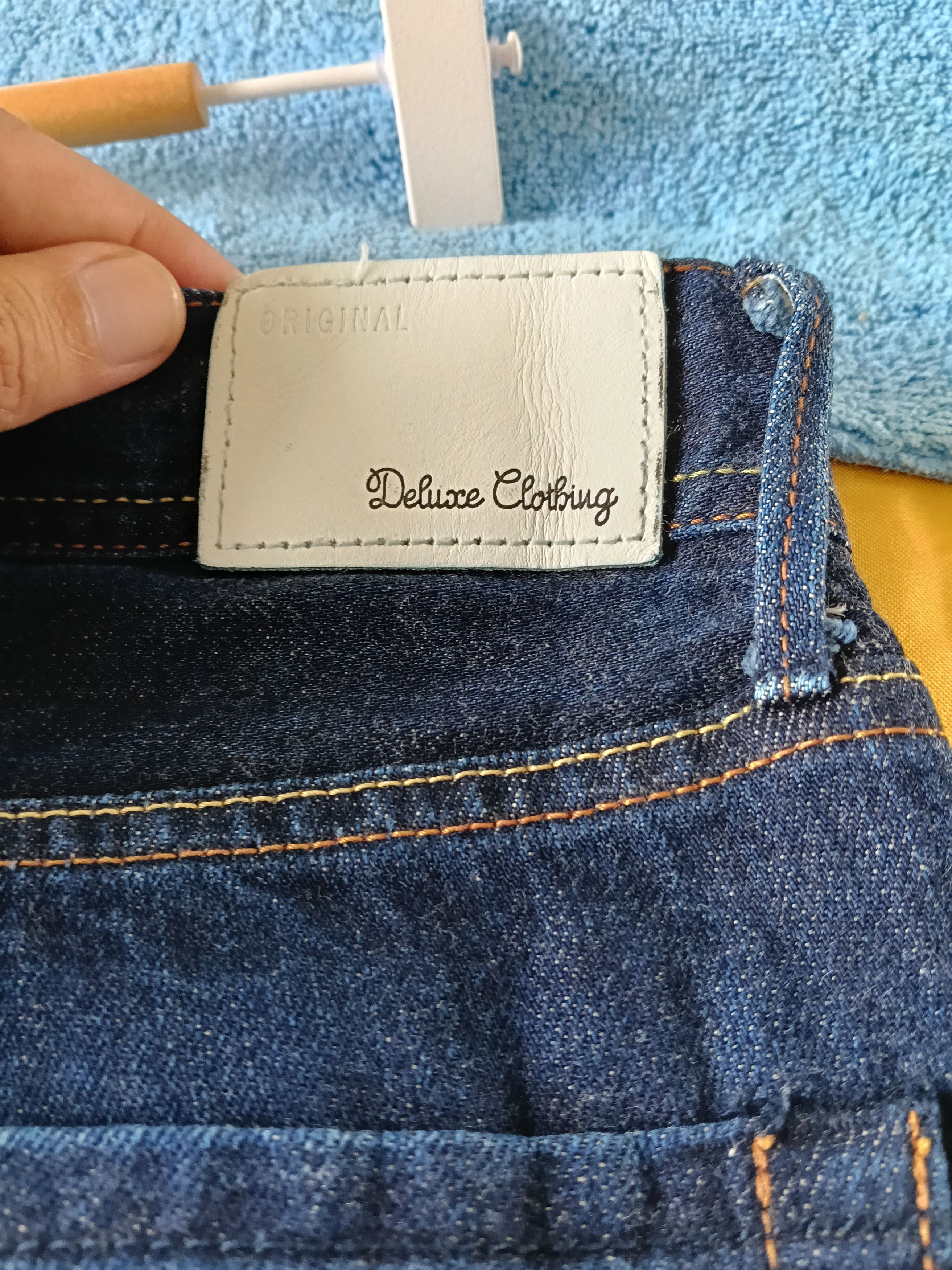 Japanese Brand 💥 Deluxe Clothing Japanese Selvedge Jeans Slim Fit💥 Size US 32 / EU 48 - 7 Thumbnail