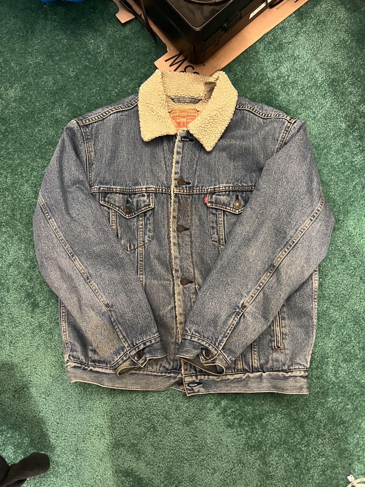 Levi's Vintage Clothing Vintage Levi’s Sherpa Lined Denim Jacket Size US XL / EU 56 / 4 - 1 Thumbnail