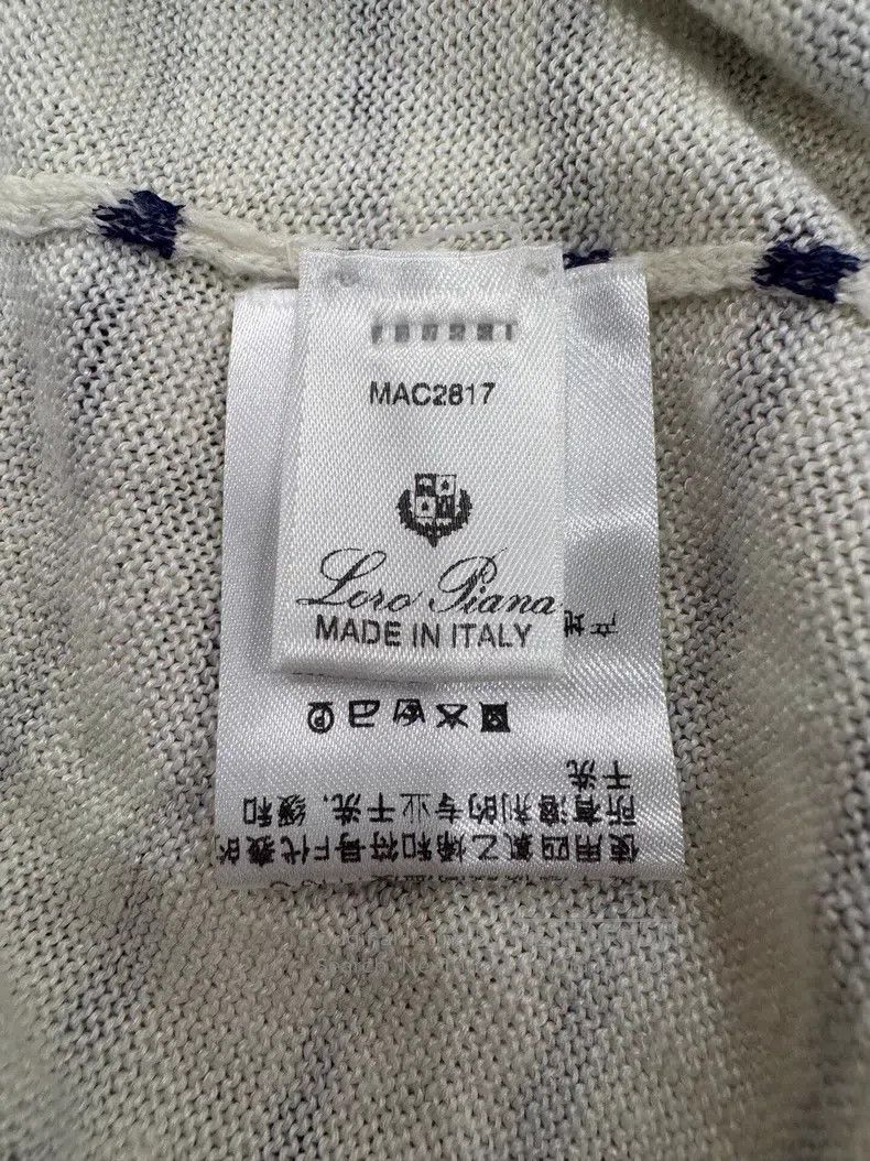 Loro Piana Loro Piana Black and White Colorblocked Striped Metal Logo Size S / US 4 / IT 40 - 6 Thumbnail
