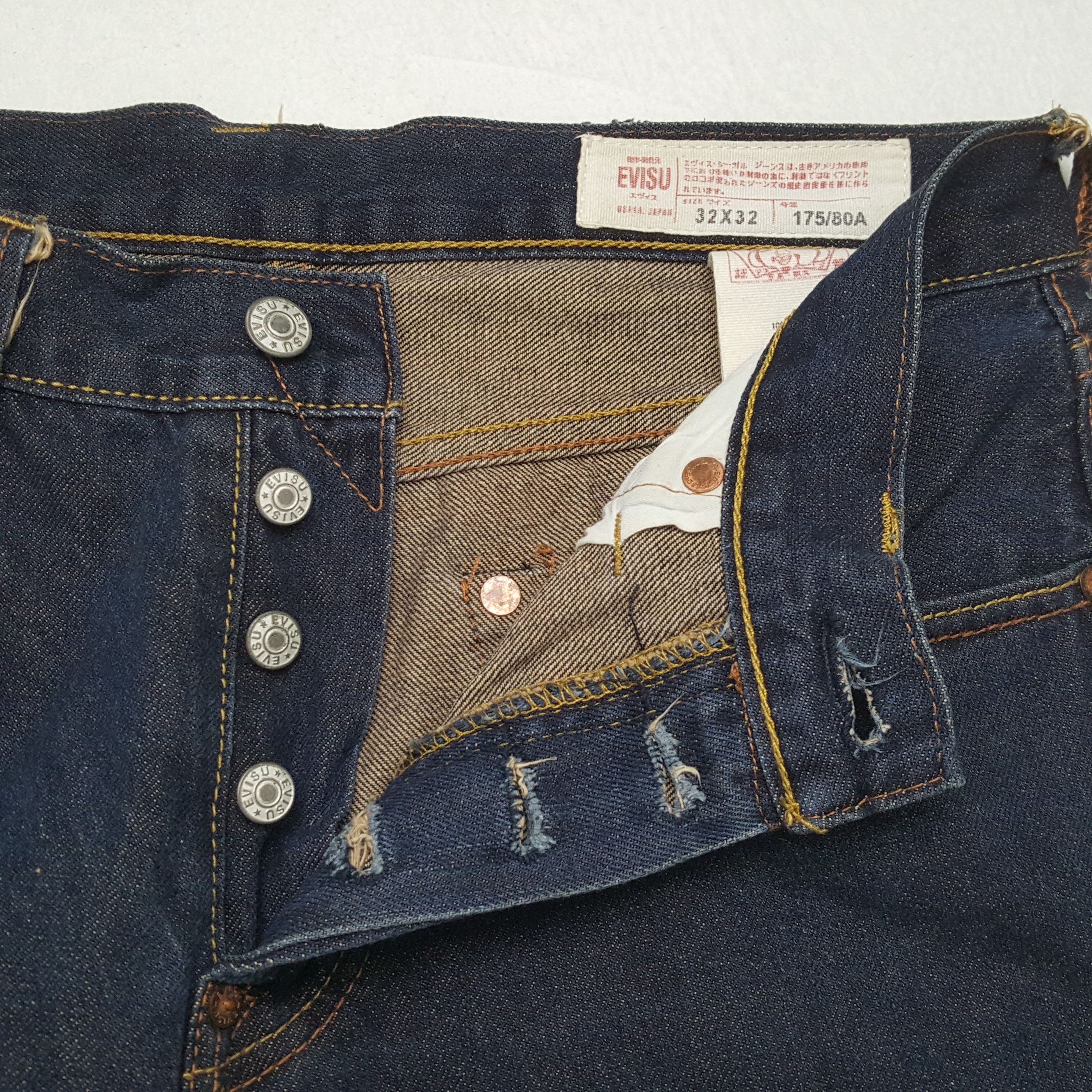 Evisu × Japanese Brand × Vintage Vintage EVISU Japanese Brand Daicock Custom Style Jeans Size US 30 / EU 46 - 13 Thumbnail