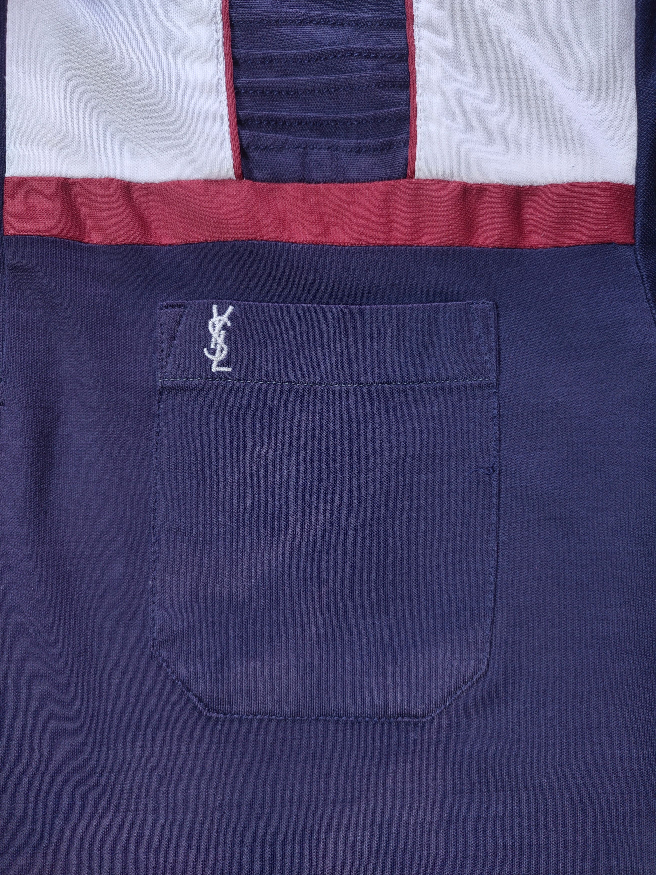 Vintage 80's YSL vintage sport polo t-shirt faded Size US L / EU 52-54 / 3 - 7 Thumbnail