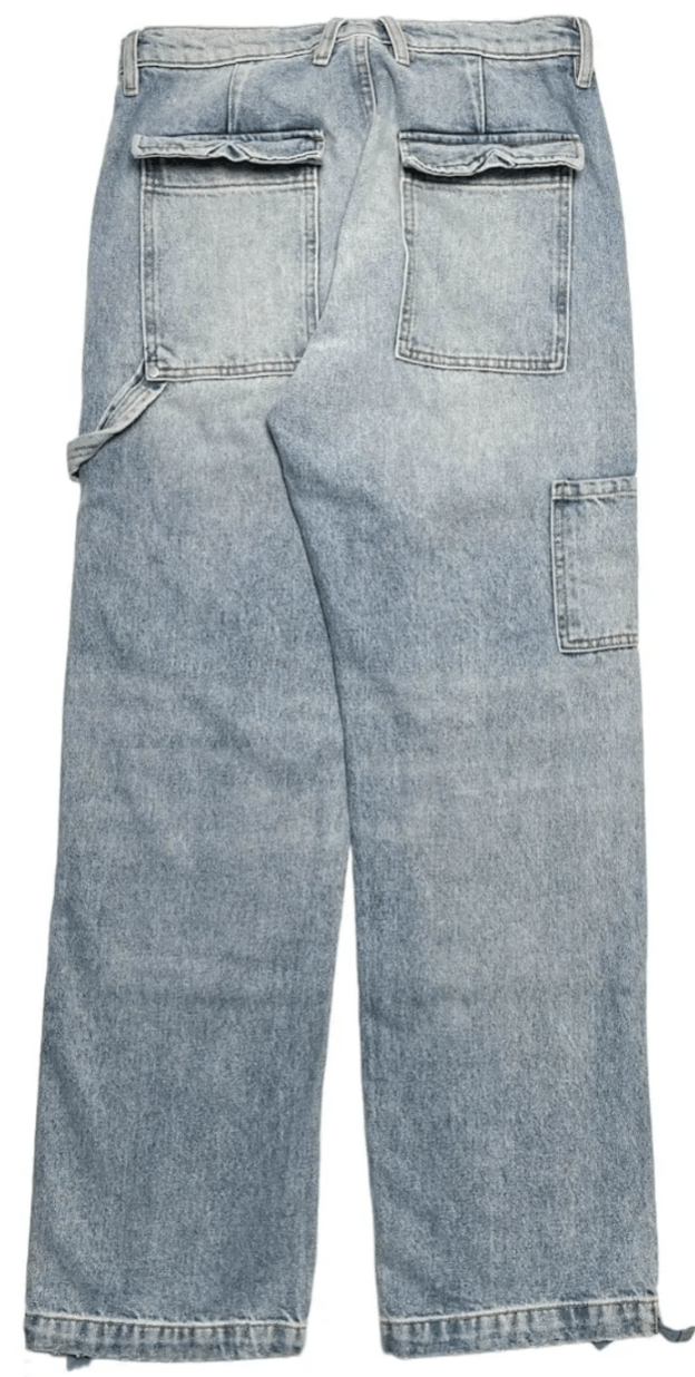 Rhude RHUDE Authentic Reza Denim Double Knee Indigo Pants Size US 34 / EU 50 - 3 Thumbnail