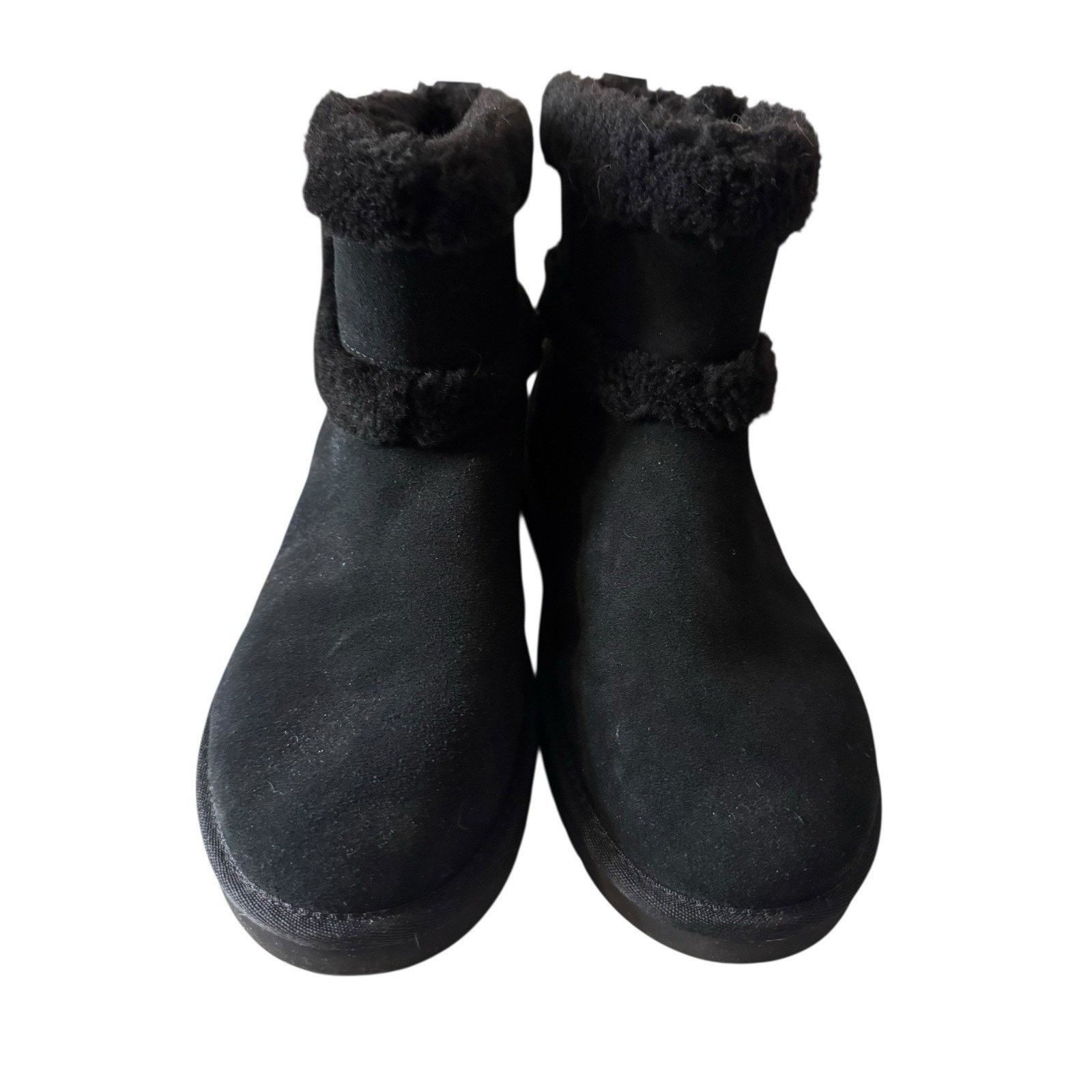 Koolaburra Koolaburra by UGG Women's Barlee Mini Suede Boots Black Size US 9 / IT 39 - 2 Thumbnail