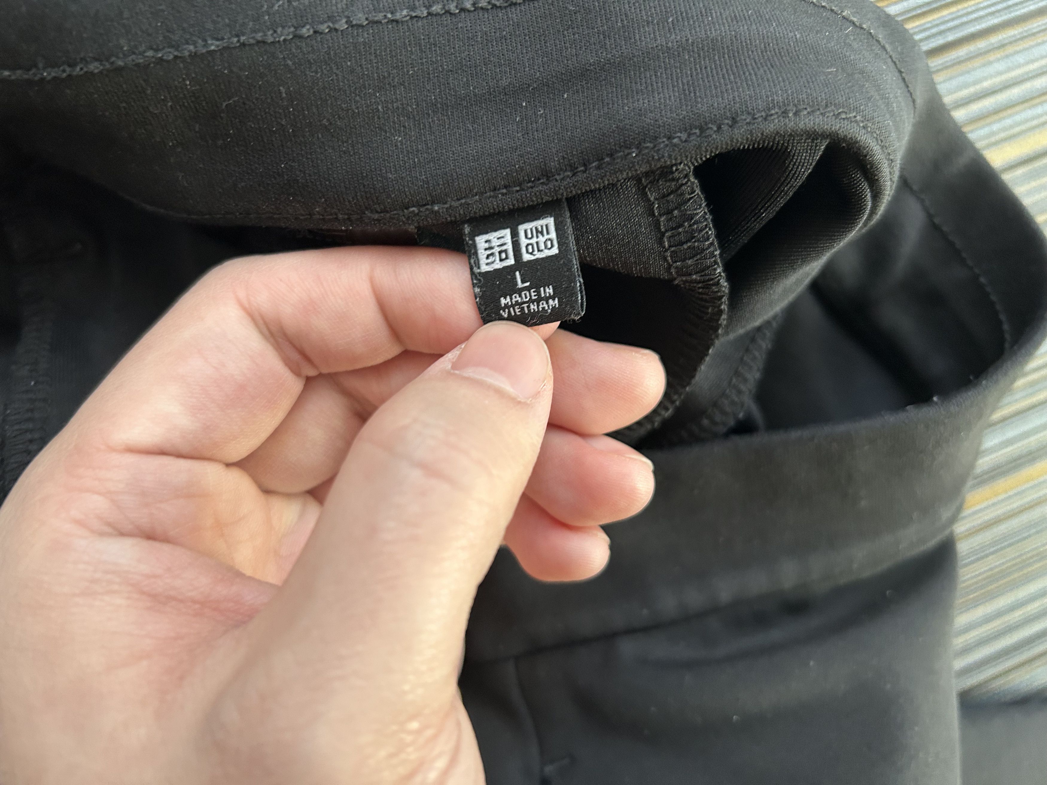 Uniqlo Uniqlo Easy Wide Straight Pants Dark grey Size 35" - 4 Thumbnail